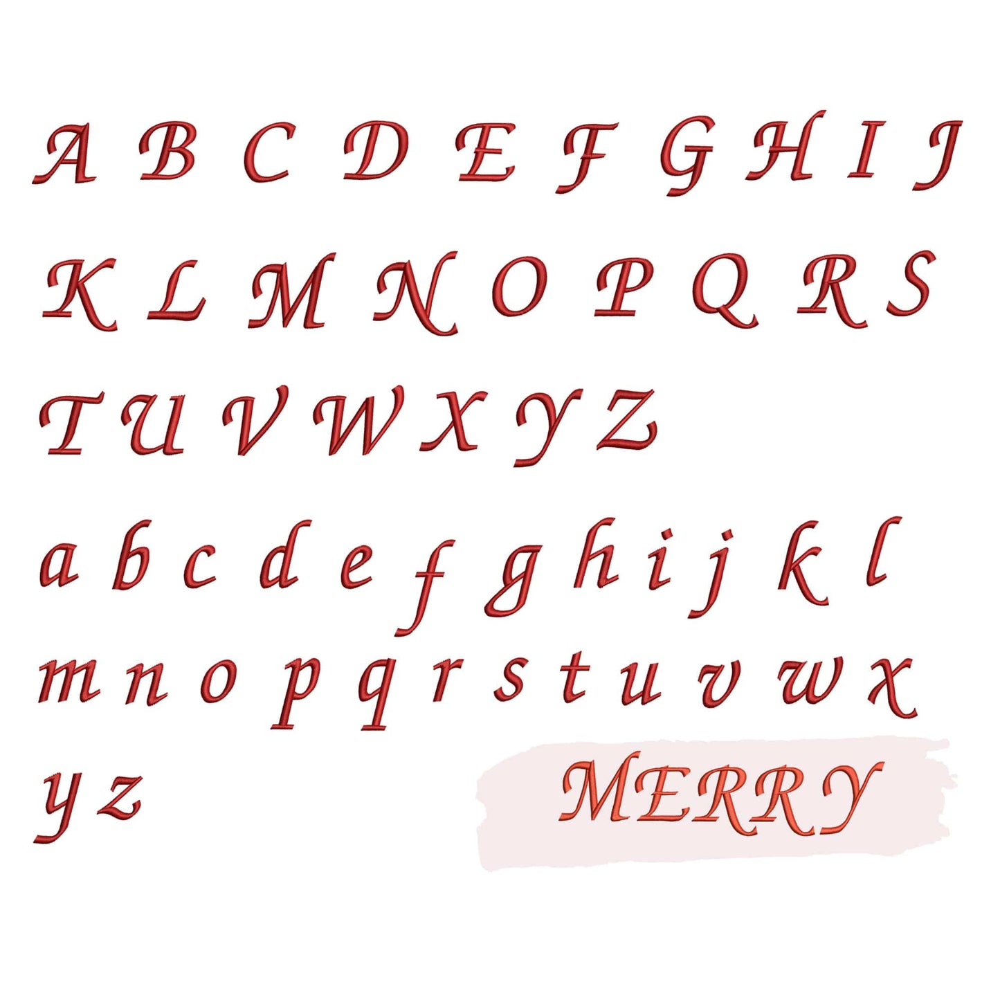 10 Christmas embroidery fonts bundle