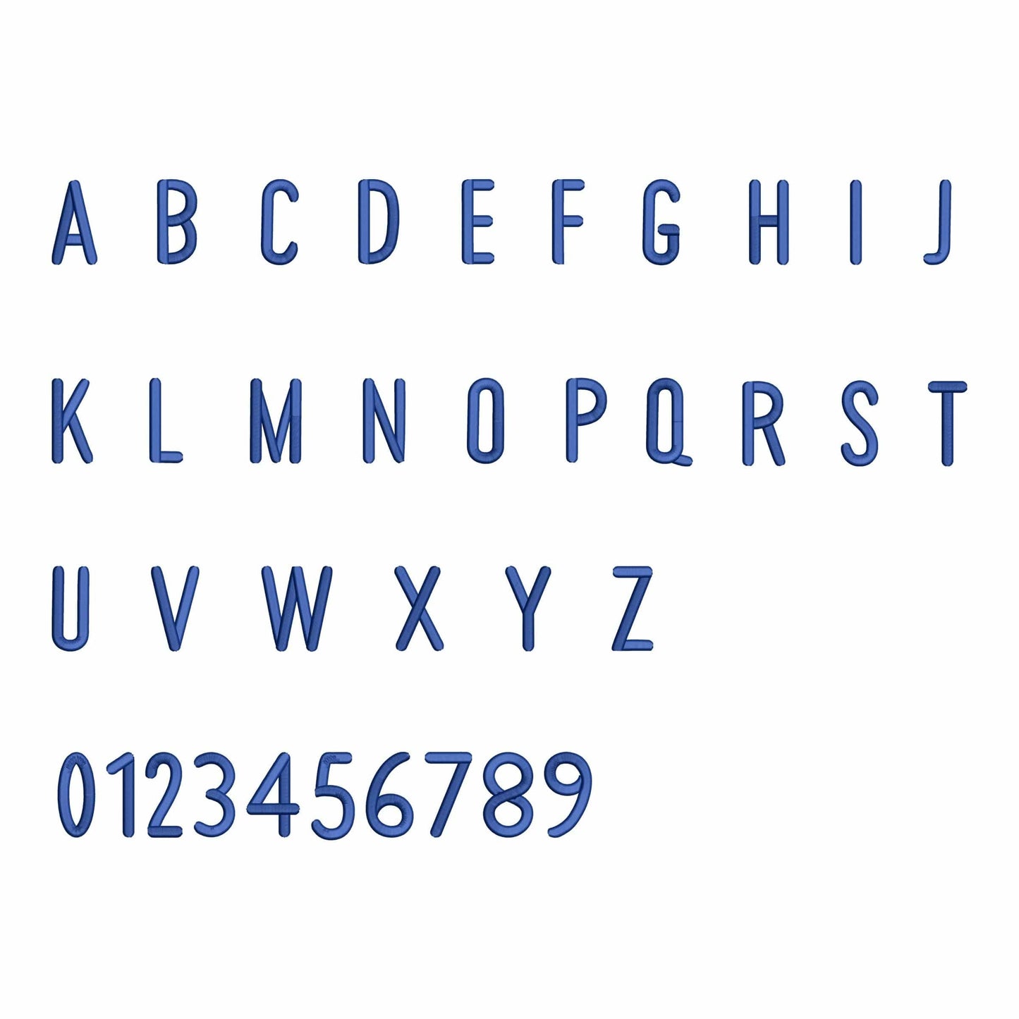 Cool - Mini embroidery font