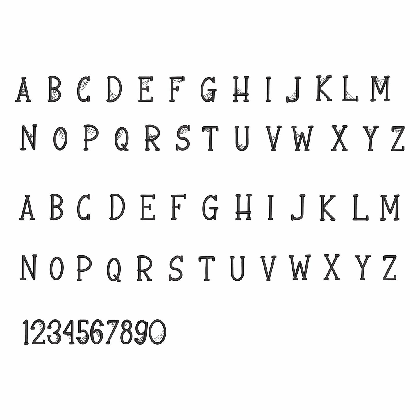 Scary - Halloween embroidery font