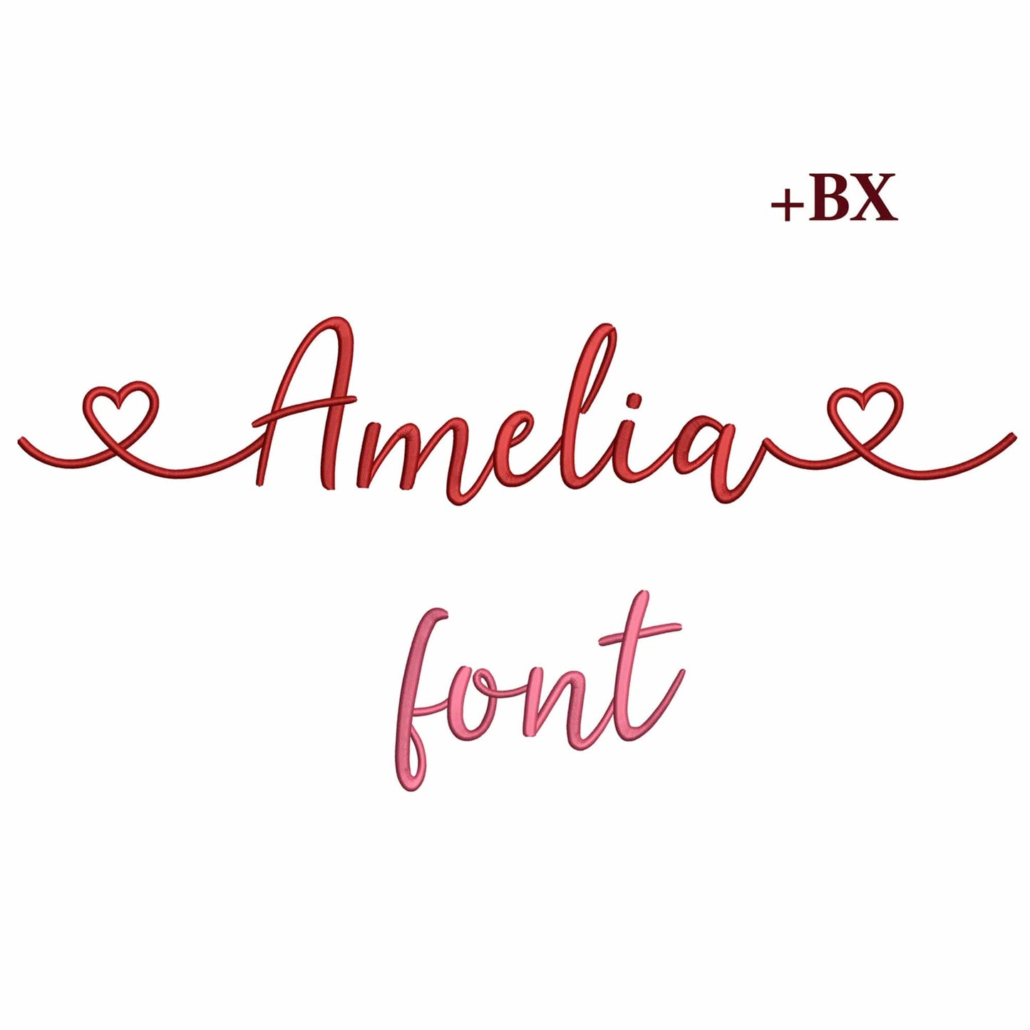 Amelia - Embroidery font