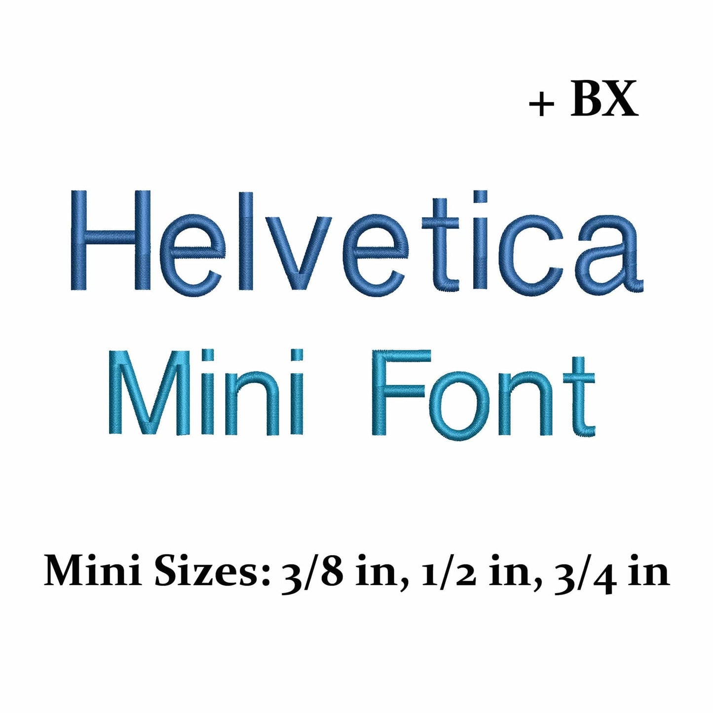 Helvetica - Mini Embroidery font
