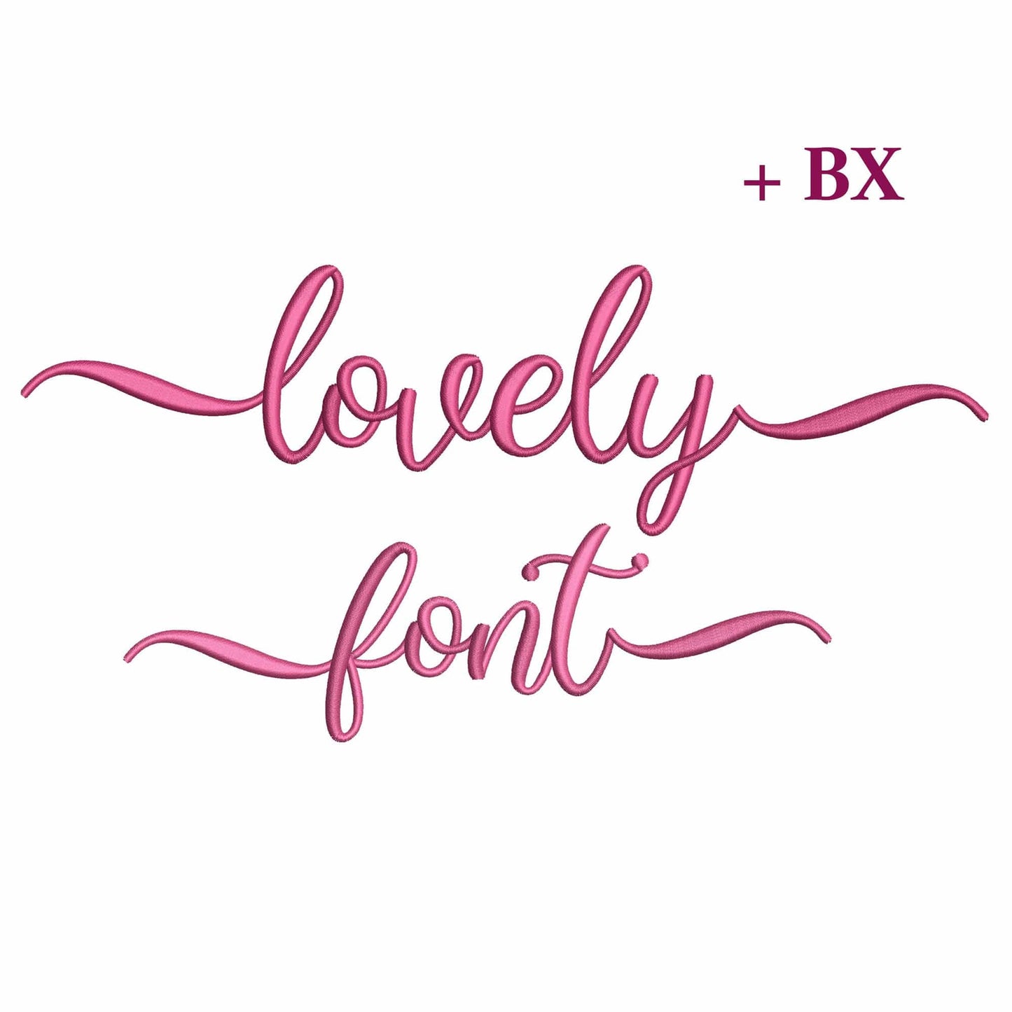 Lovely with tails - Embroidery font
