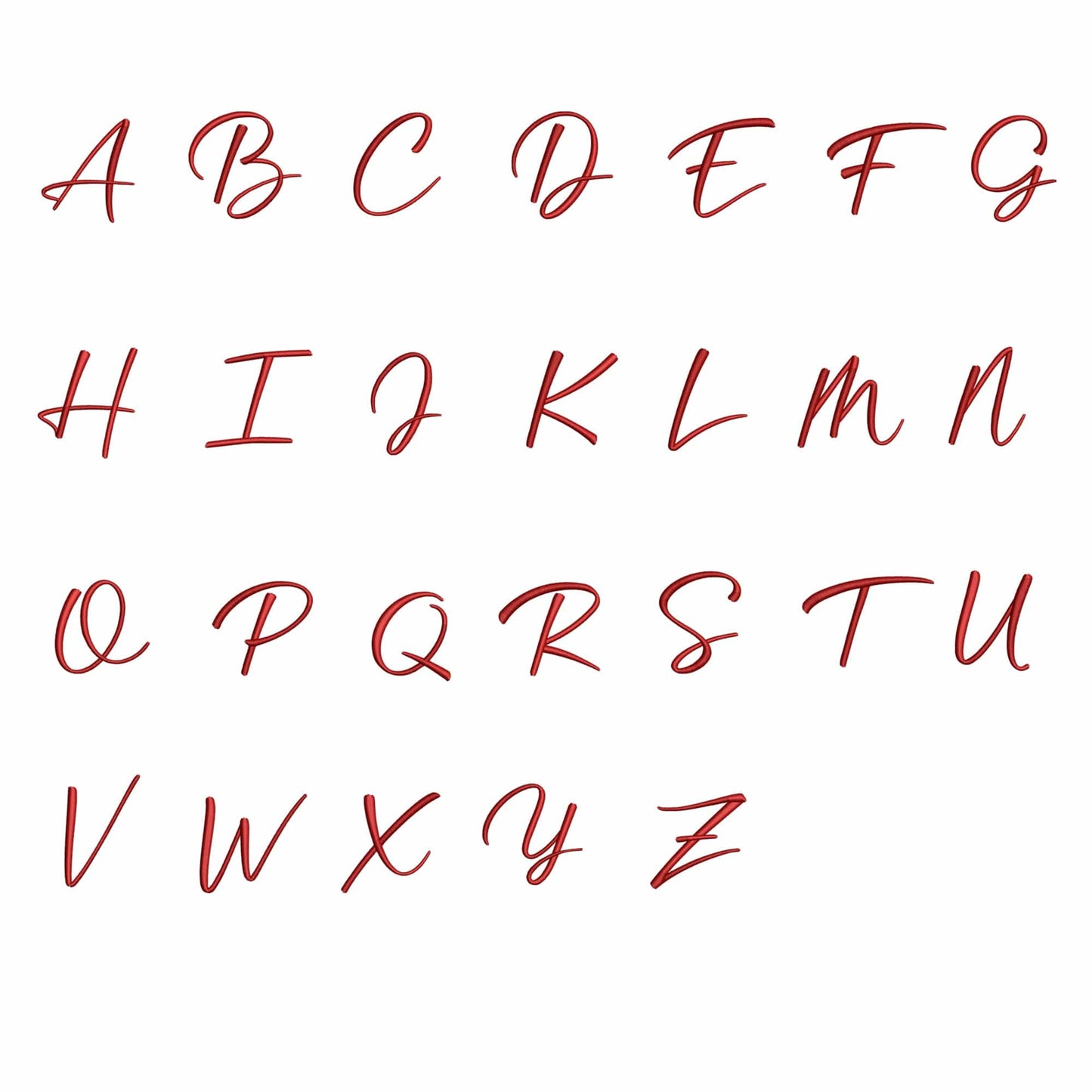 Boheme - Embroidery font