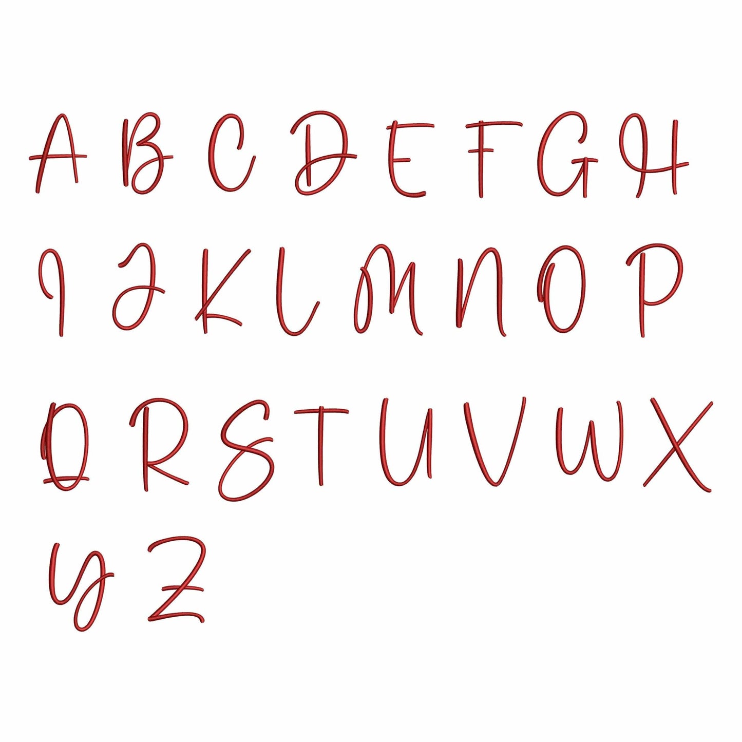 My story - Embroidery font