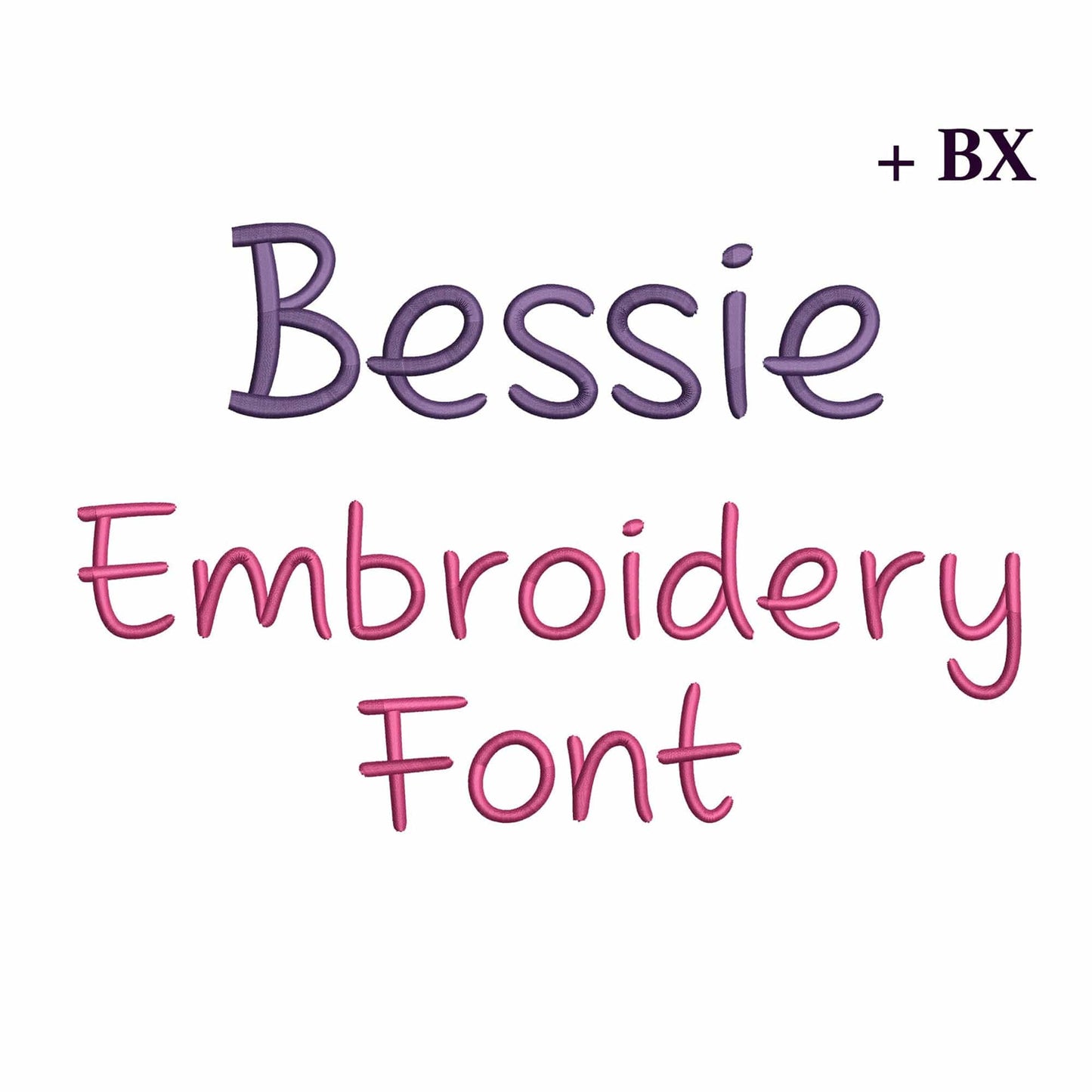 Bessie - Embroidery font