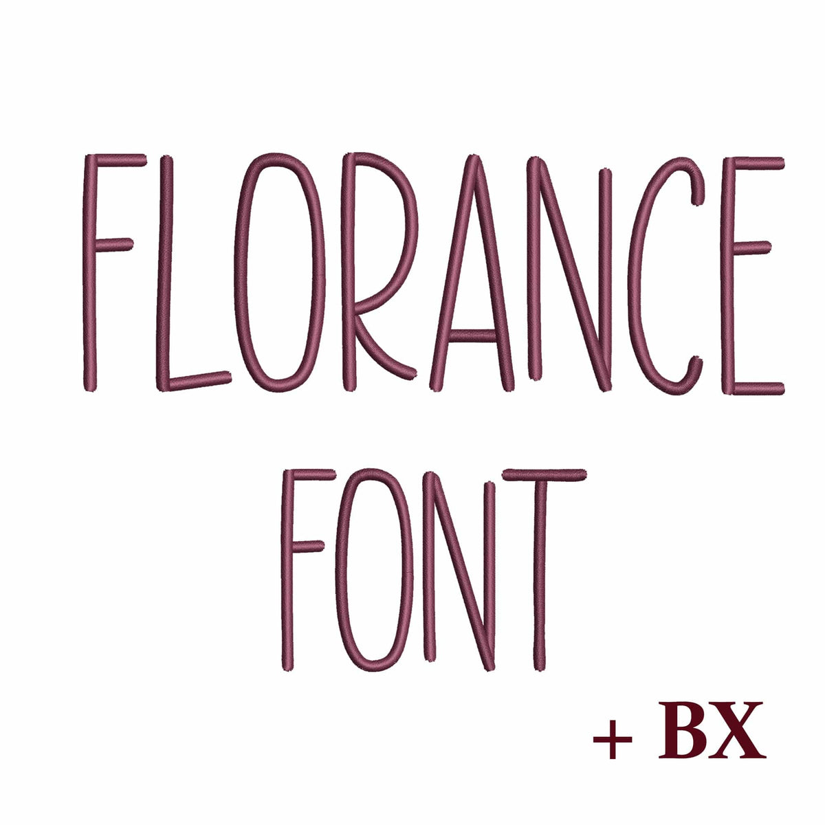 2 duo embroidery font bundle Florence bx font
