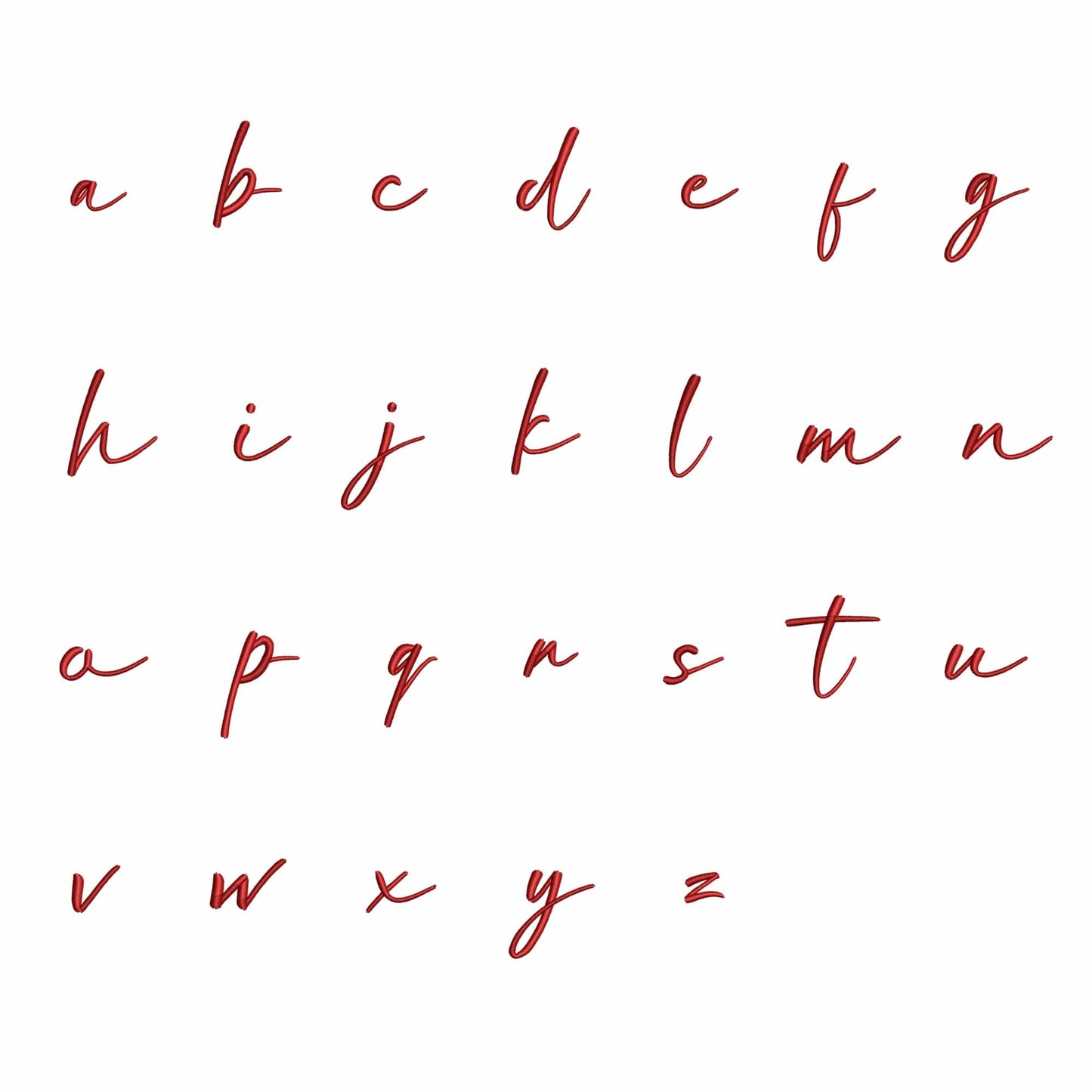 Boheme - Embroidery font