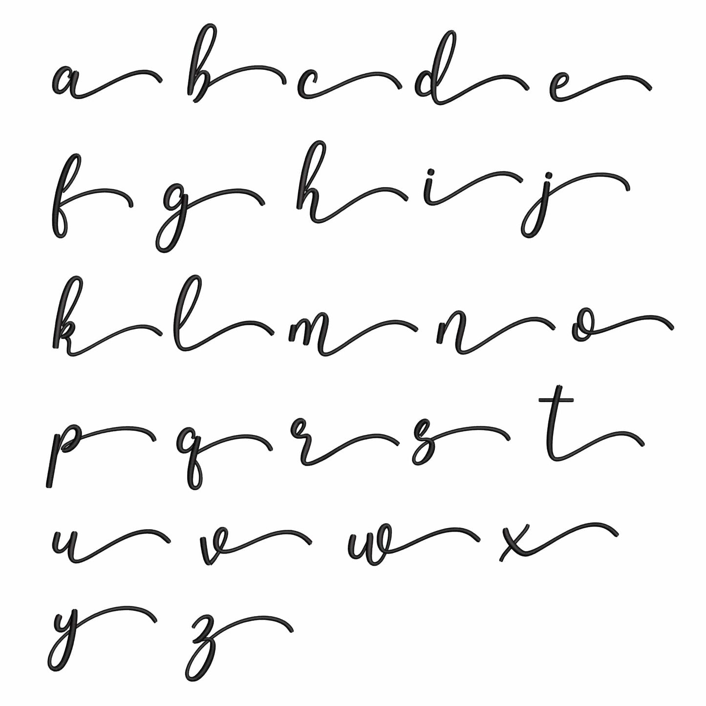Ghosty with tails - Embroidery font