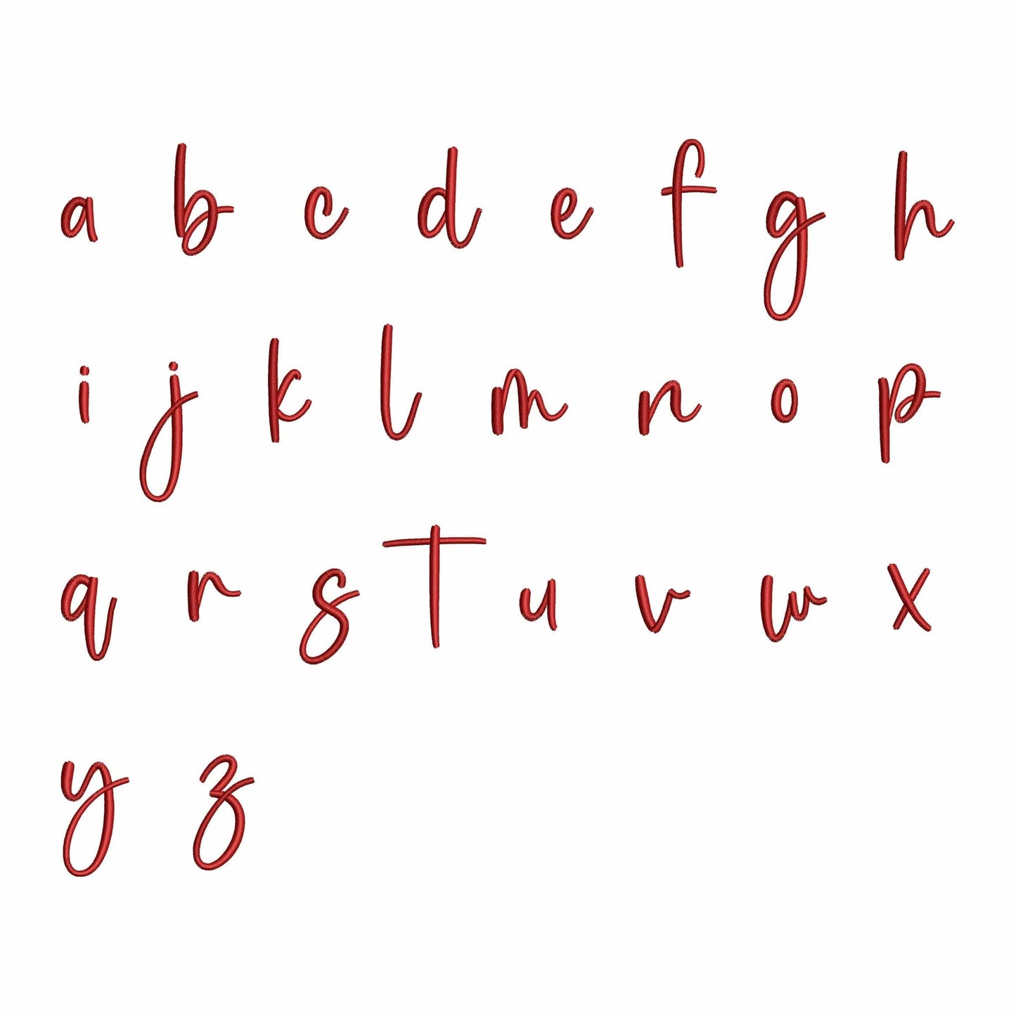 My story - Embroidery font
