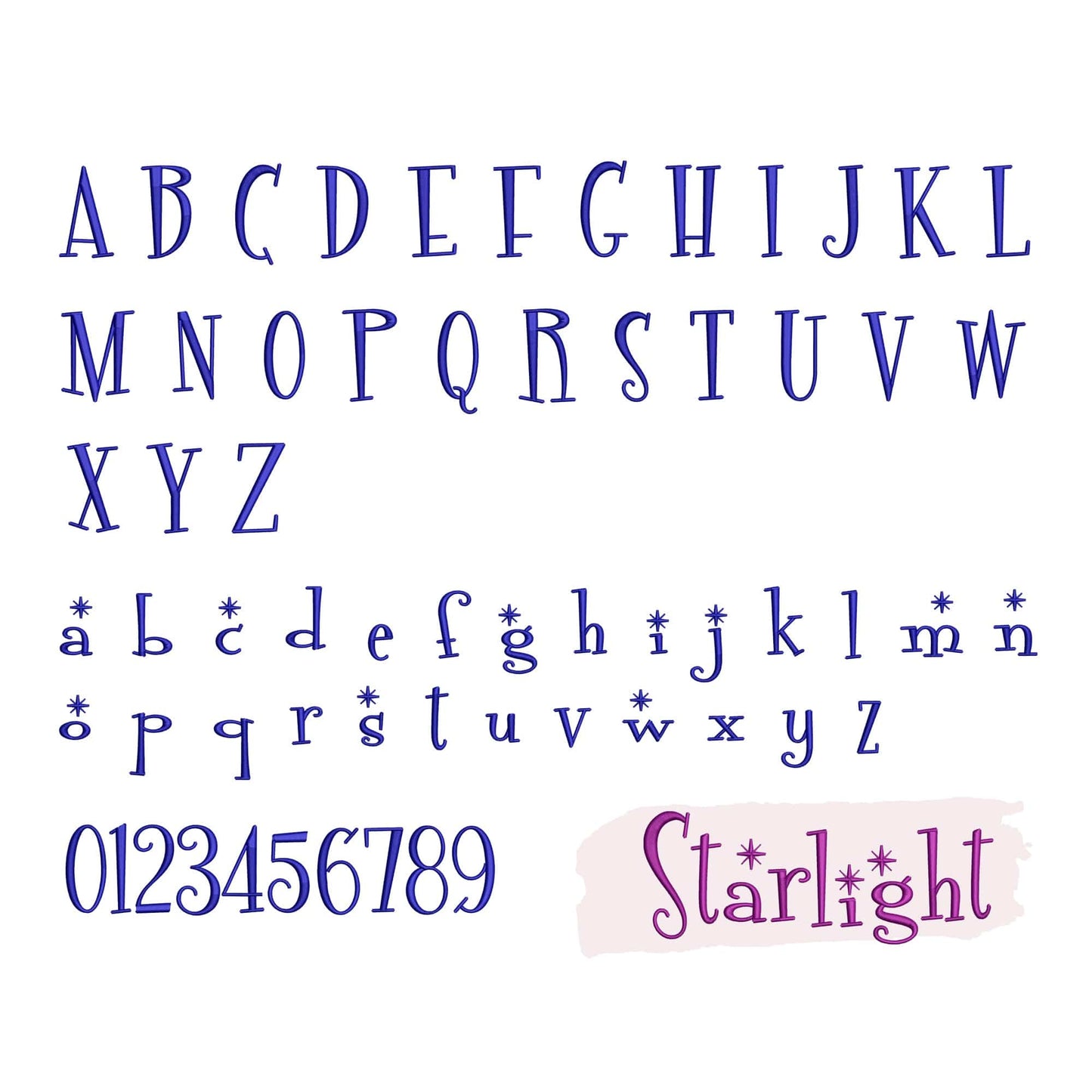 10 Christmas embroidery fonts bundle