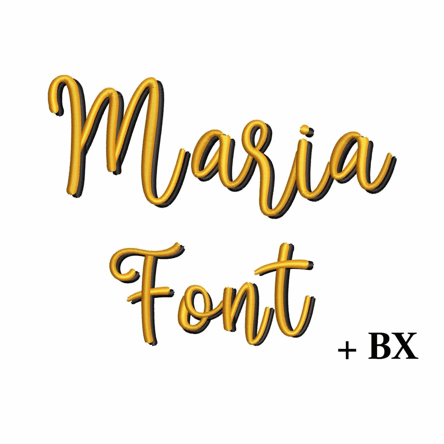 Maria - Layered embroidery font