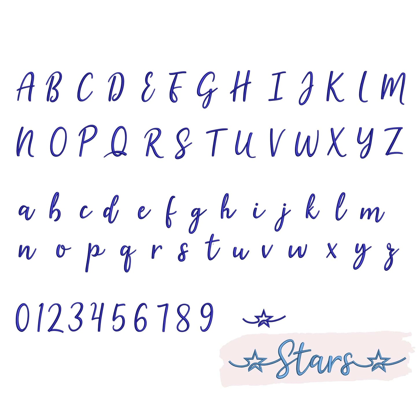 10 Christmas embroidery fonts bundle