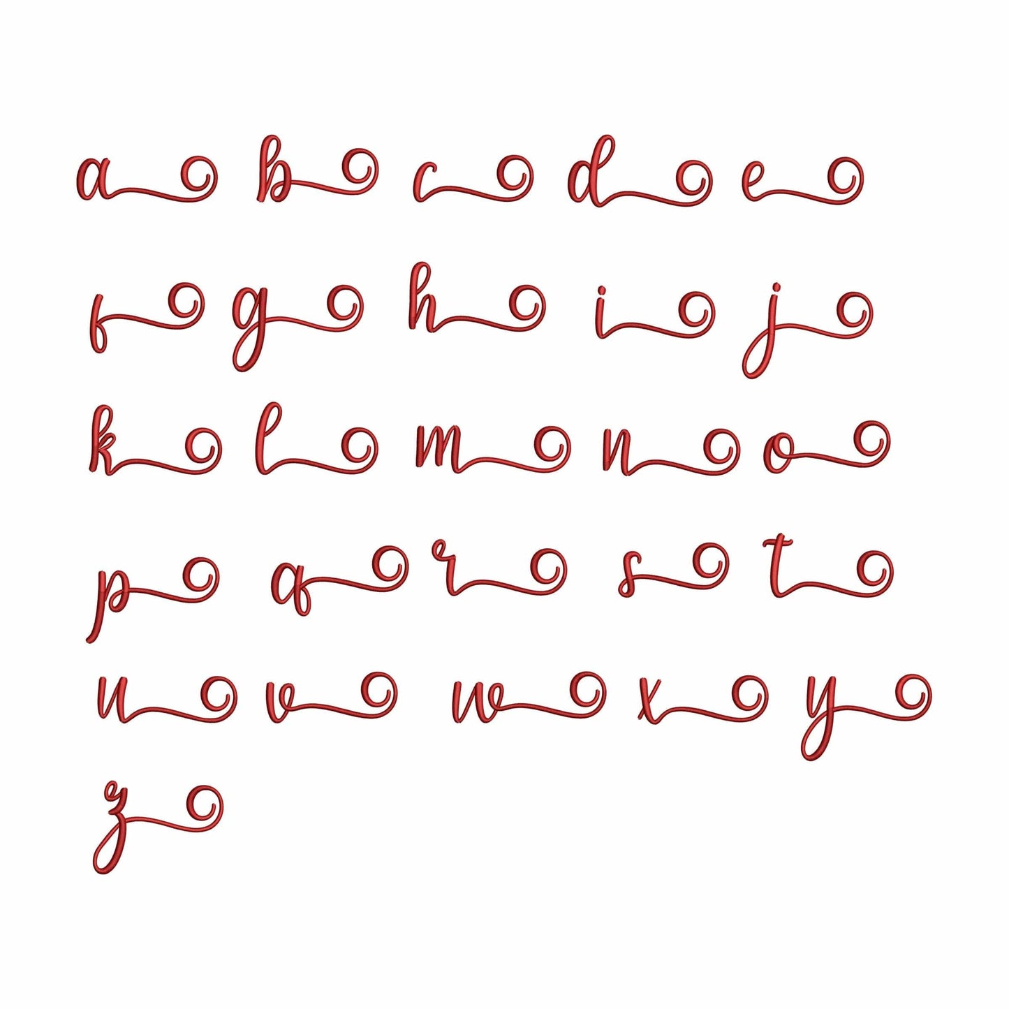 Sweet with tails - Embroidery font