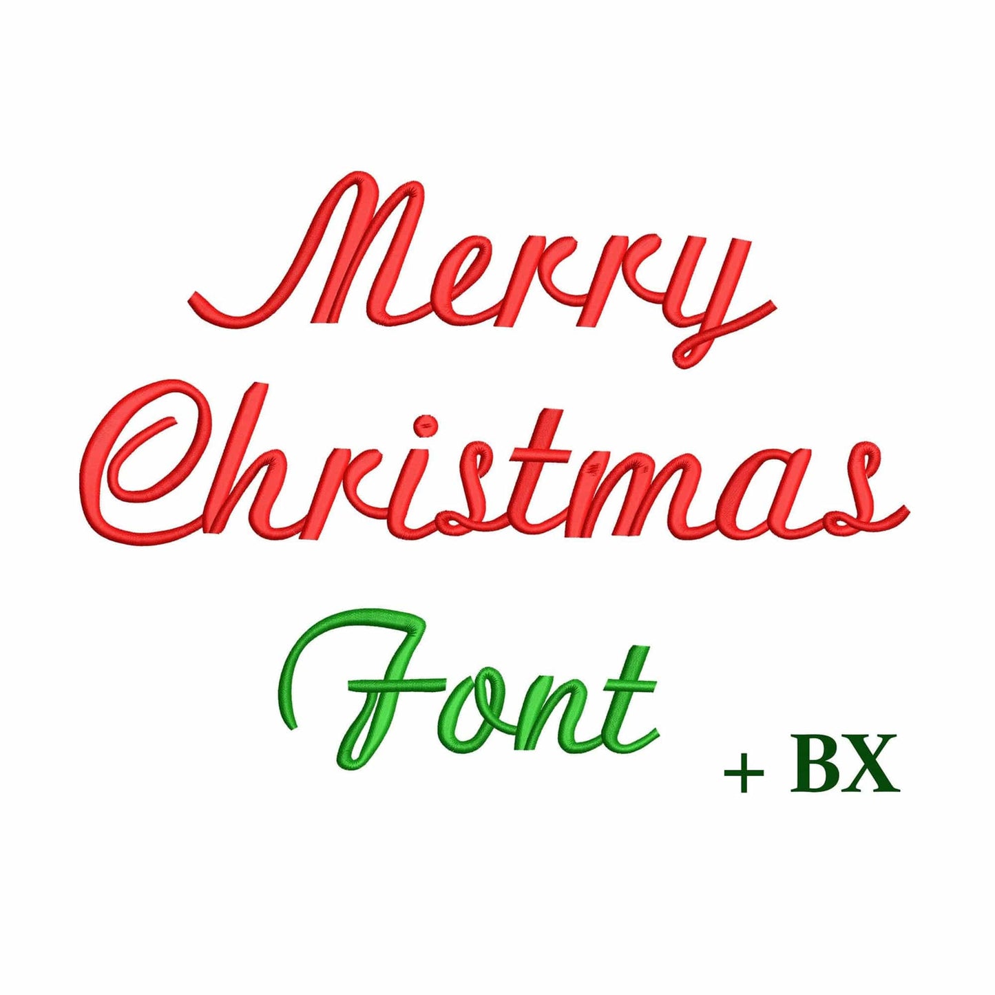 Merry Christmas - Embroidery font