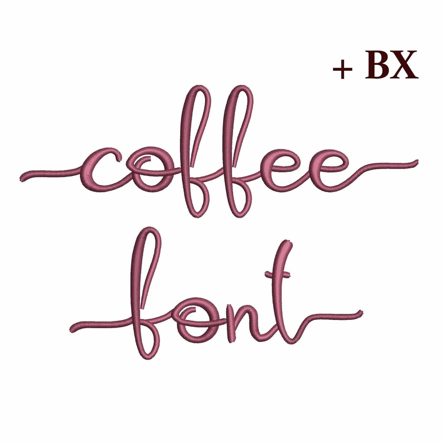 Coffee with tails - Embroidery font