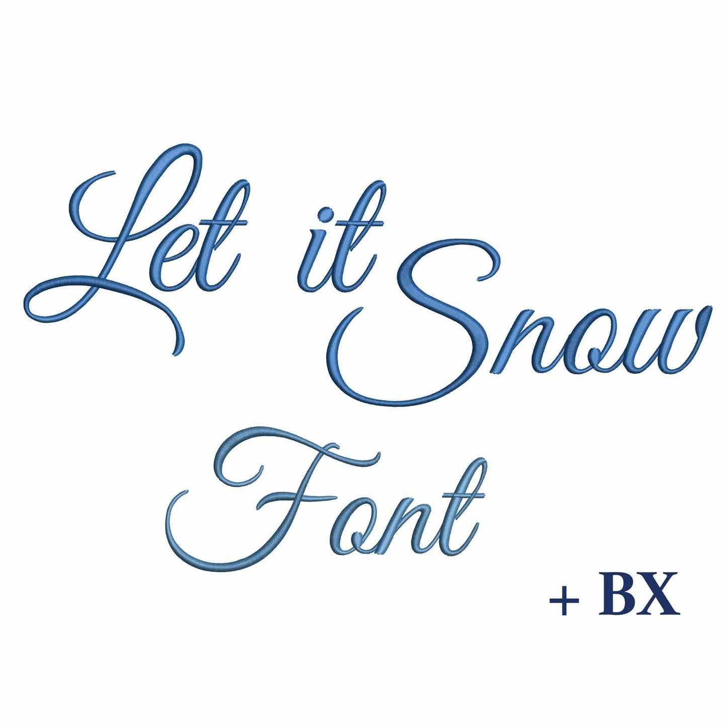 Let it snow - Embroidery font