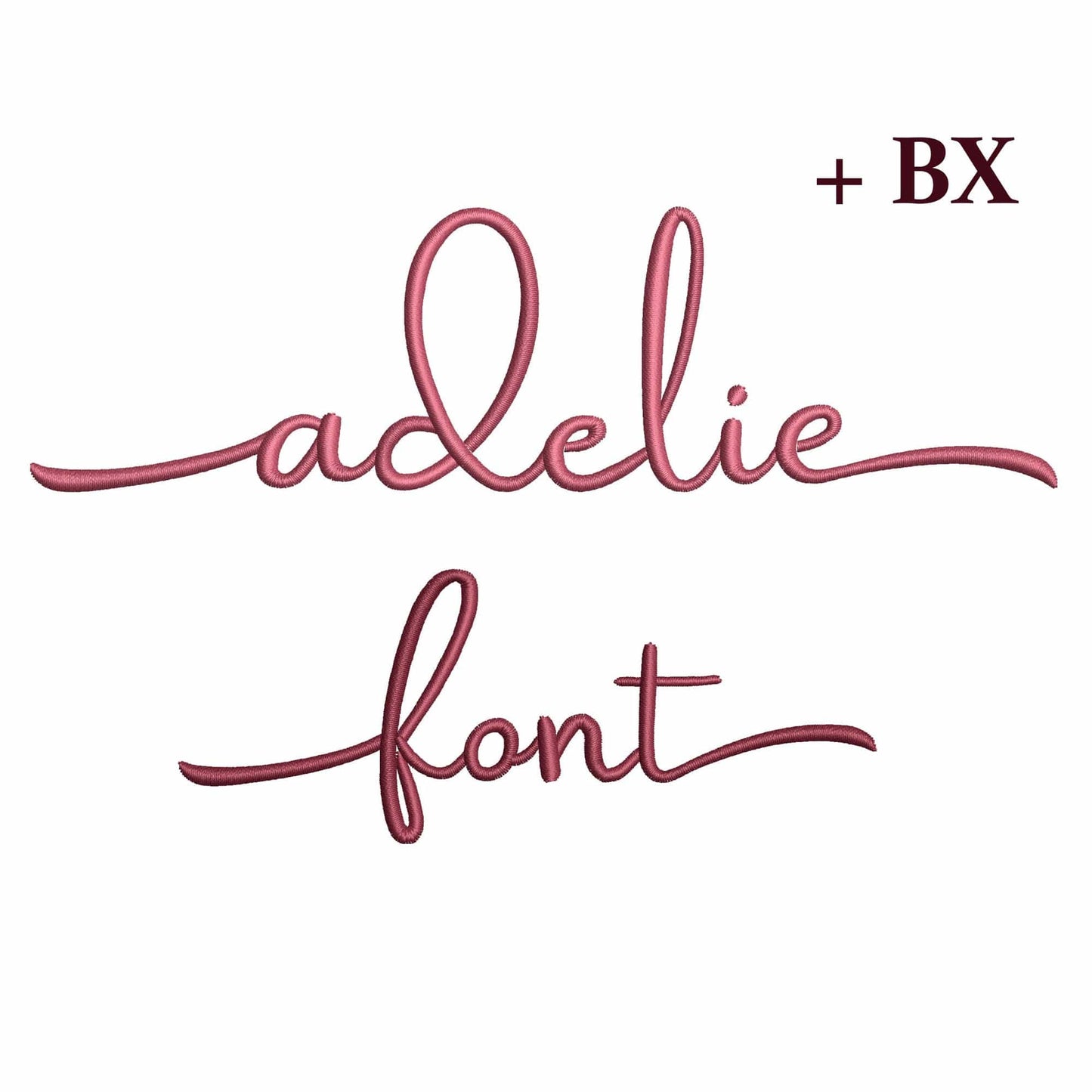 Adelie with tails - Embroidery font