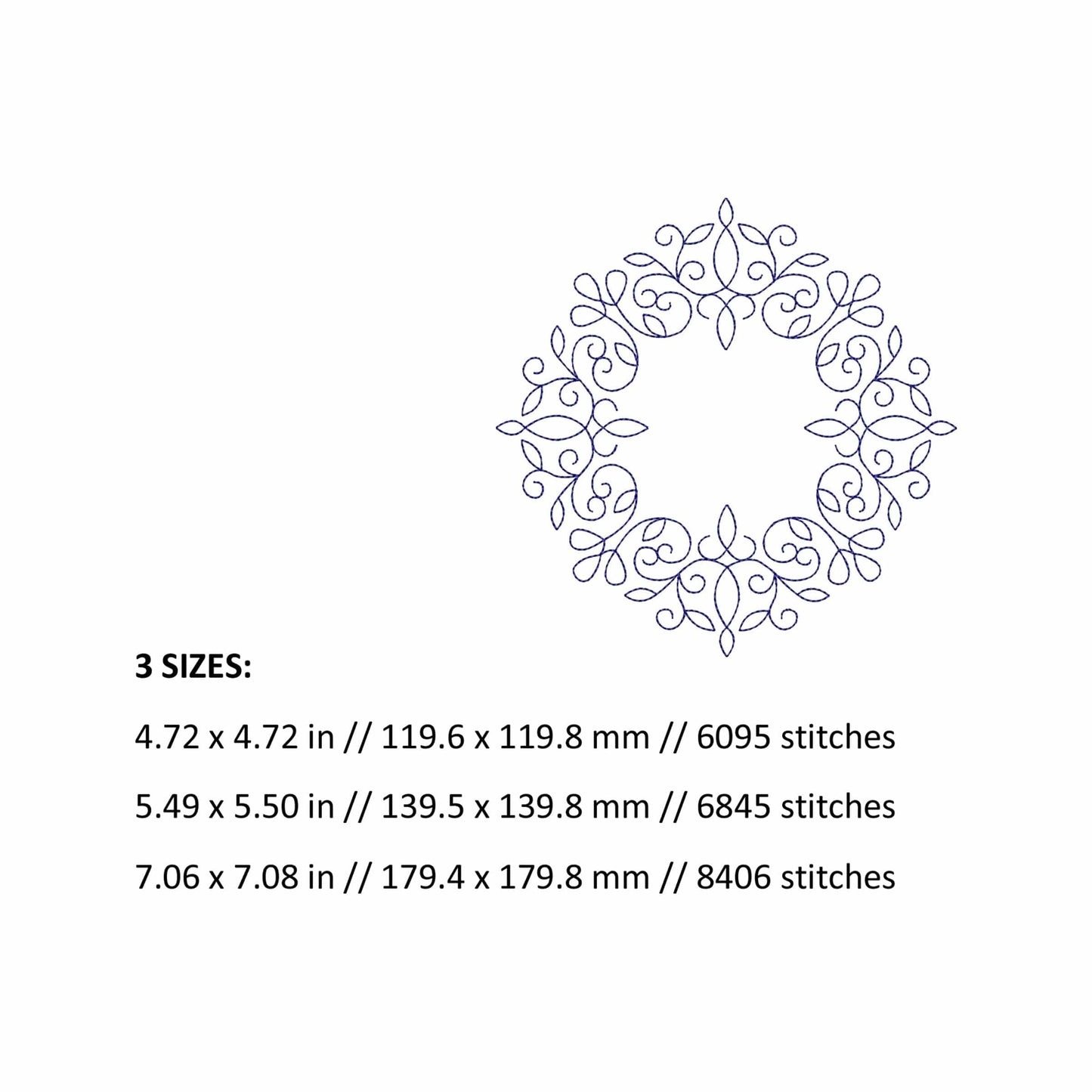 Frame - embroidery design