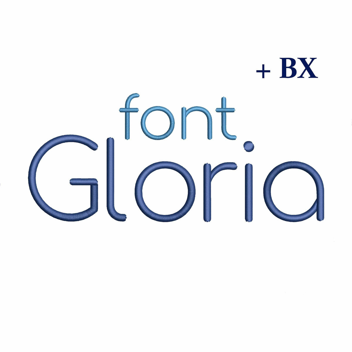 2 duo embroidery font bundle Gloria bx font