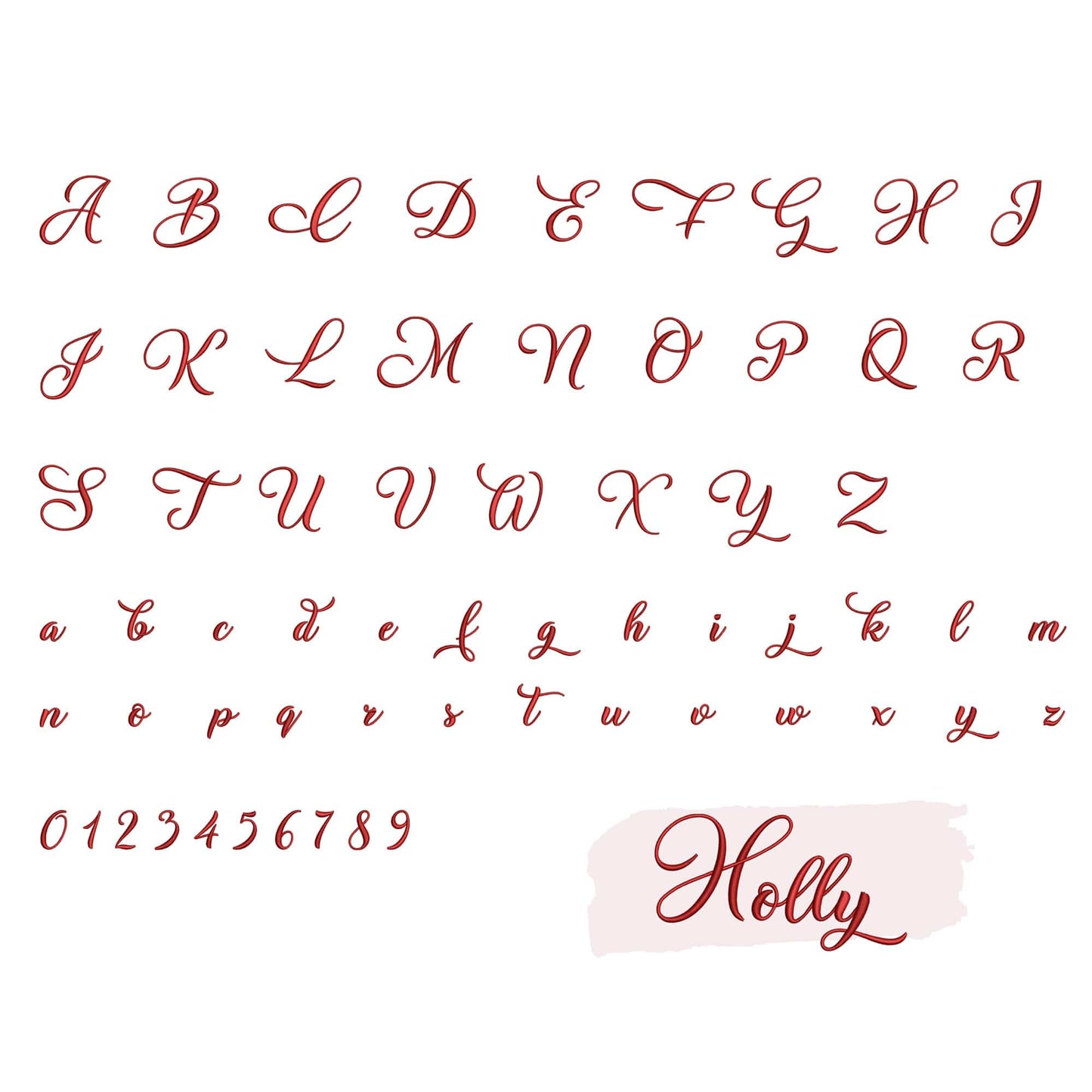 10 Christmas embroidery fonts bundle