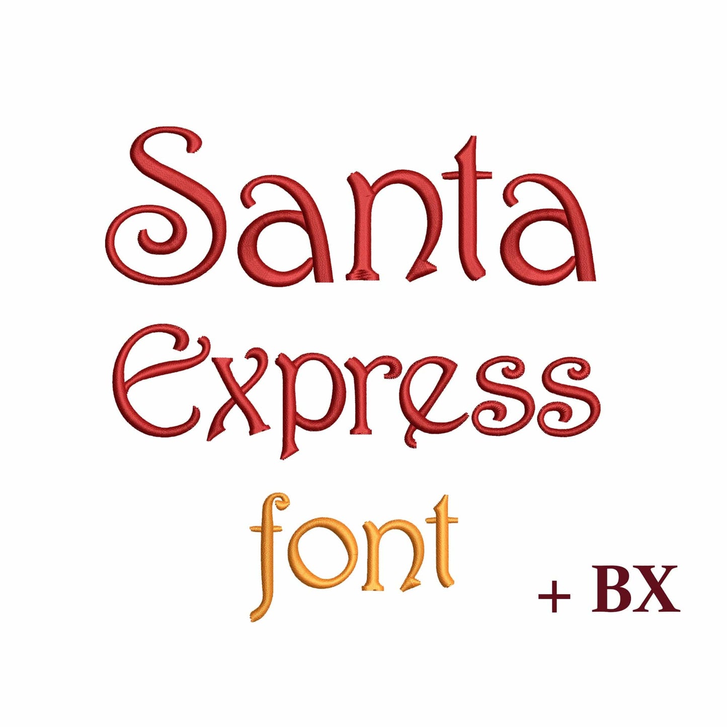 Santa Express - Embroidery font