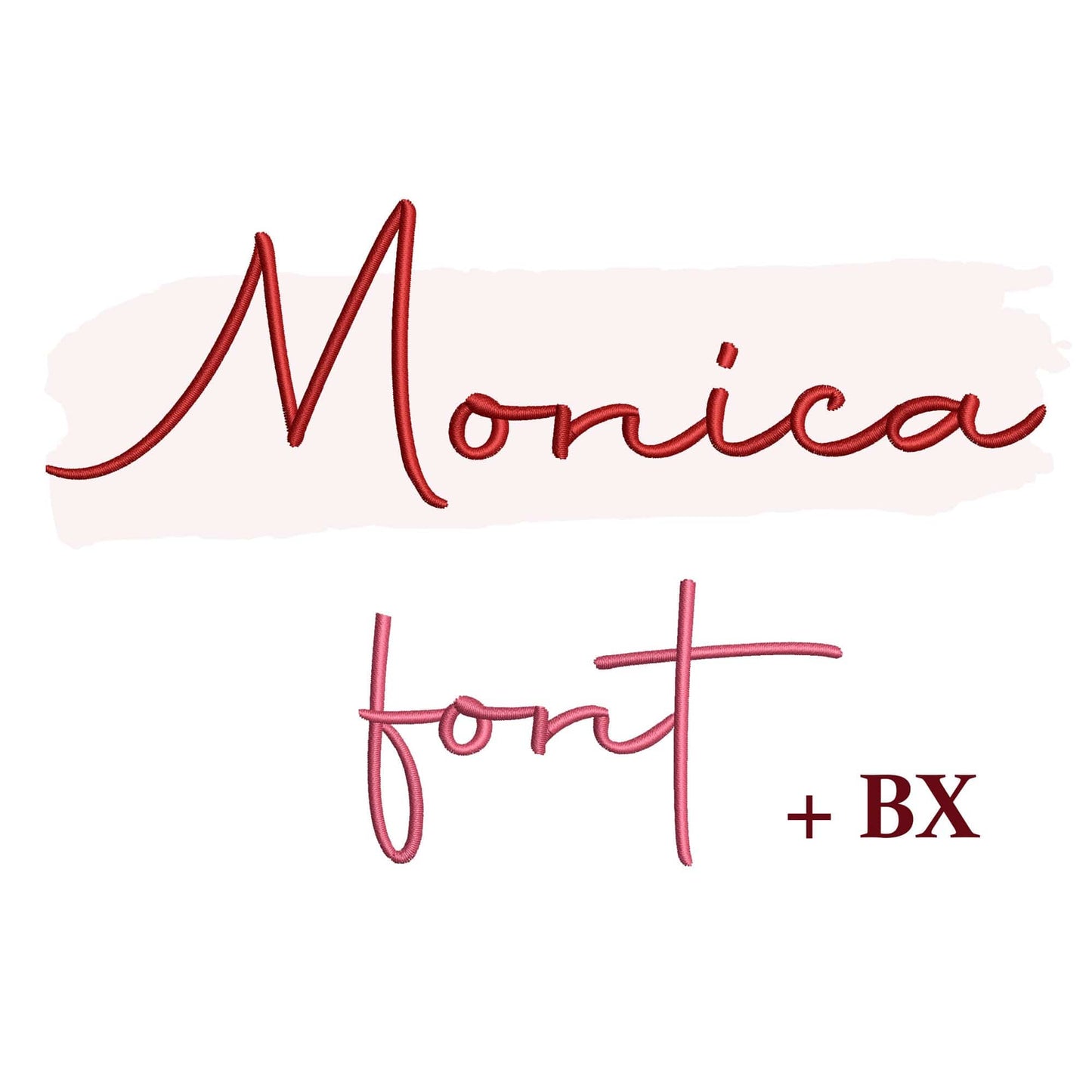 Monica - Embroidery font