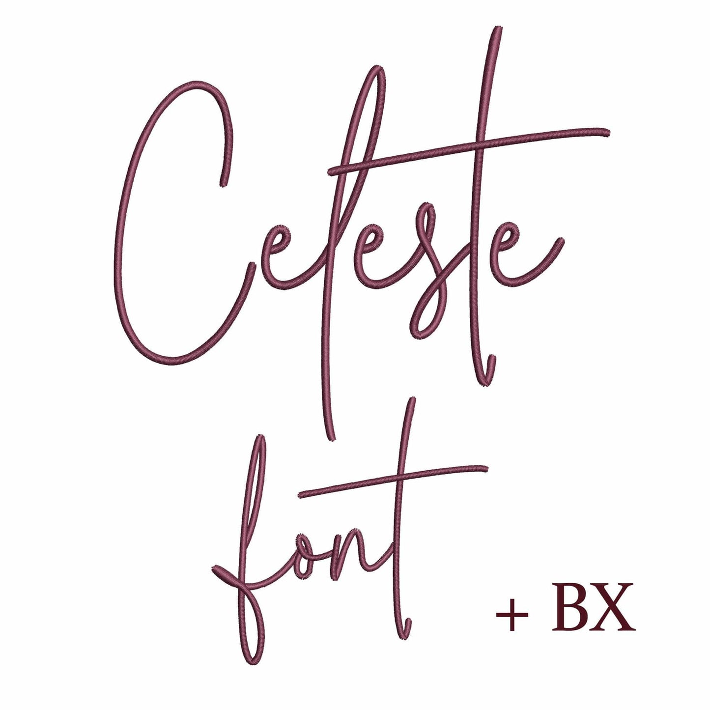 Celeste - Script embroidery font