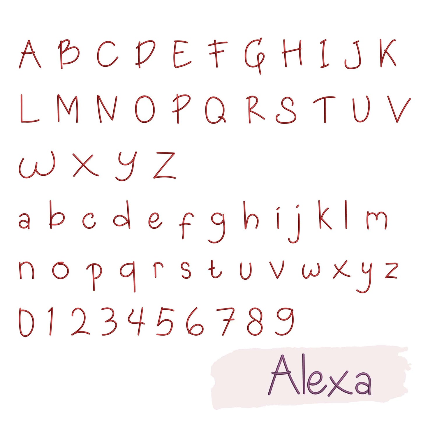 10 Funny embroidery fonts bundle