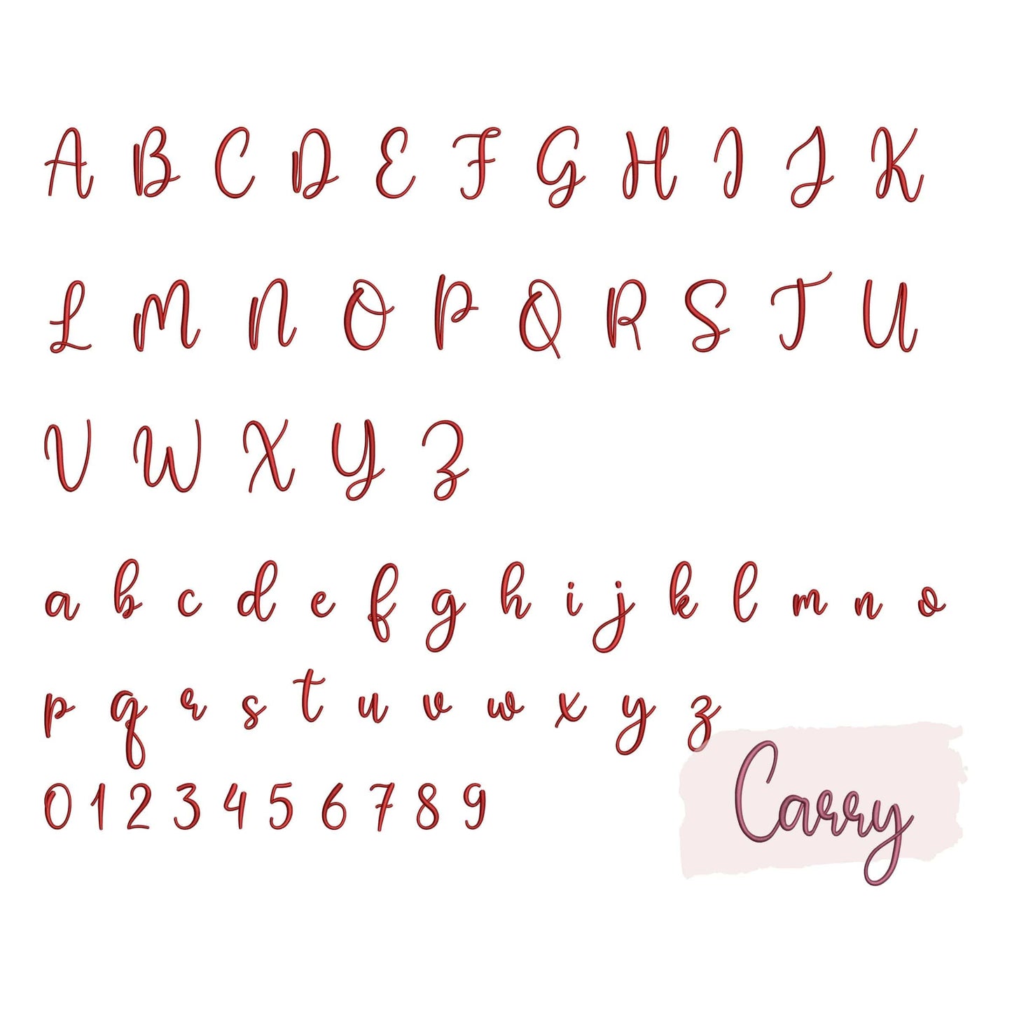 10 Modern embroidery fonts bundle