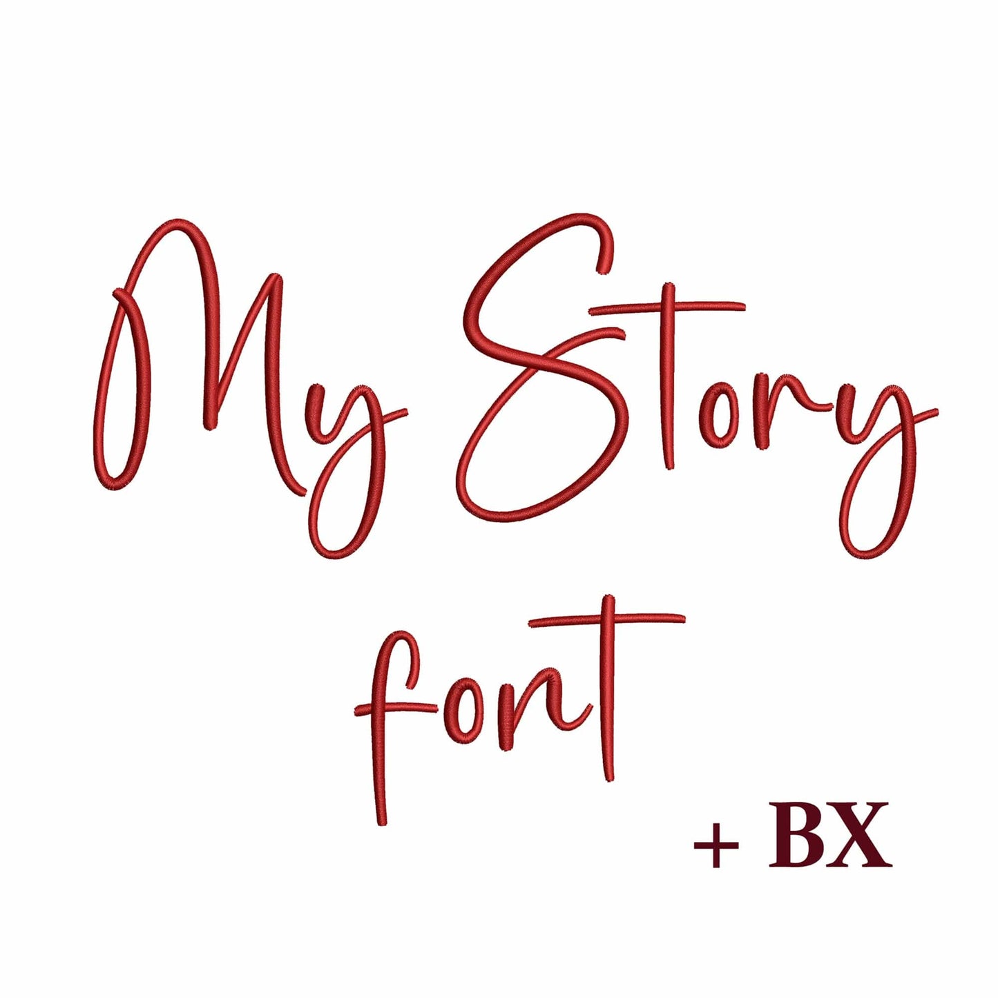My story - Embroidery font
