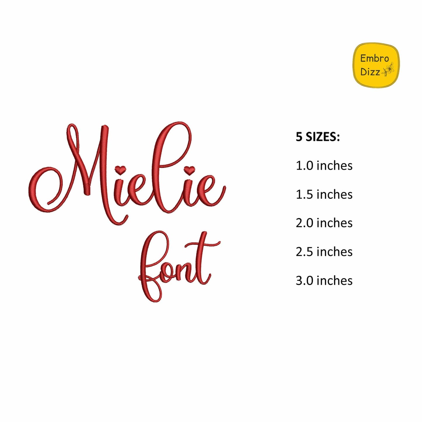 Mielie - Embroidery font