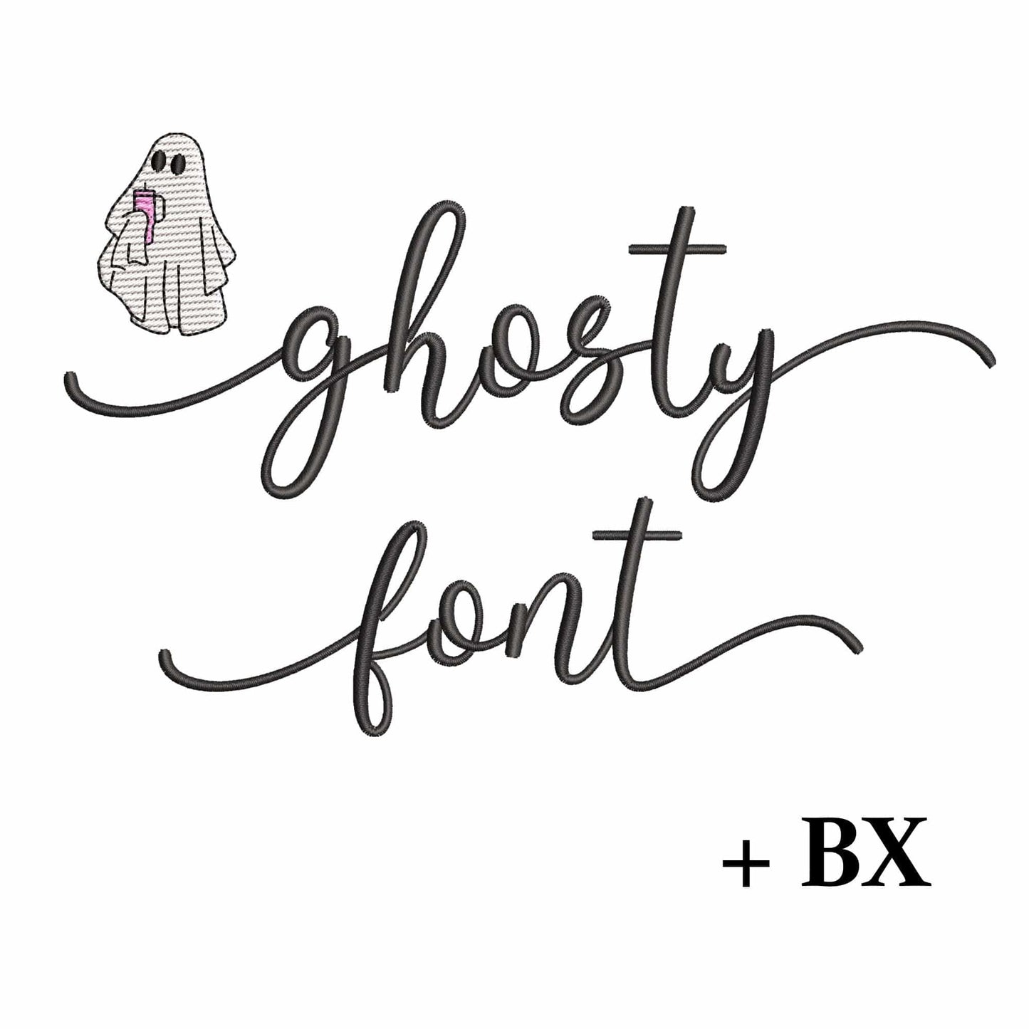 Ghosty with tails - Embroidery font