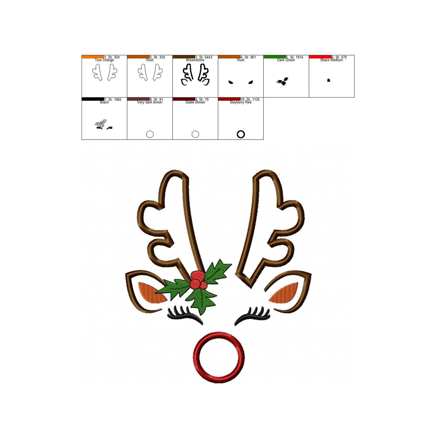 Reindeer - Applique design