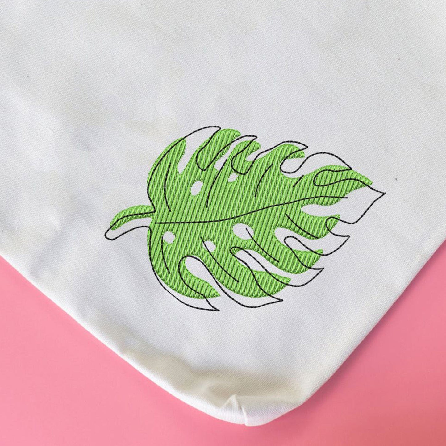 Tropical leaf - Embroidery design