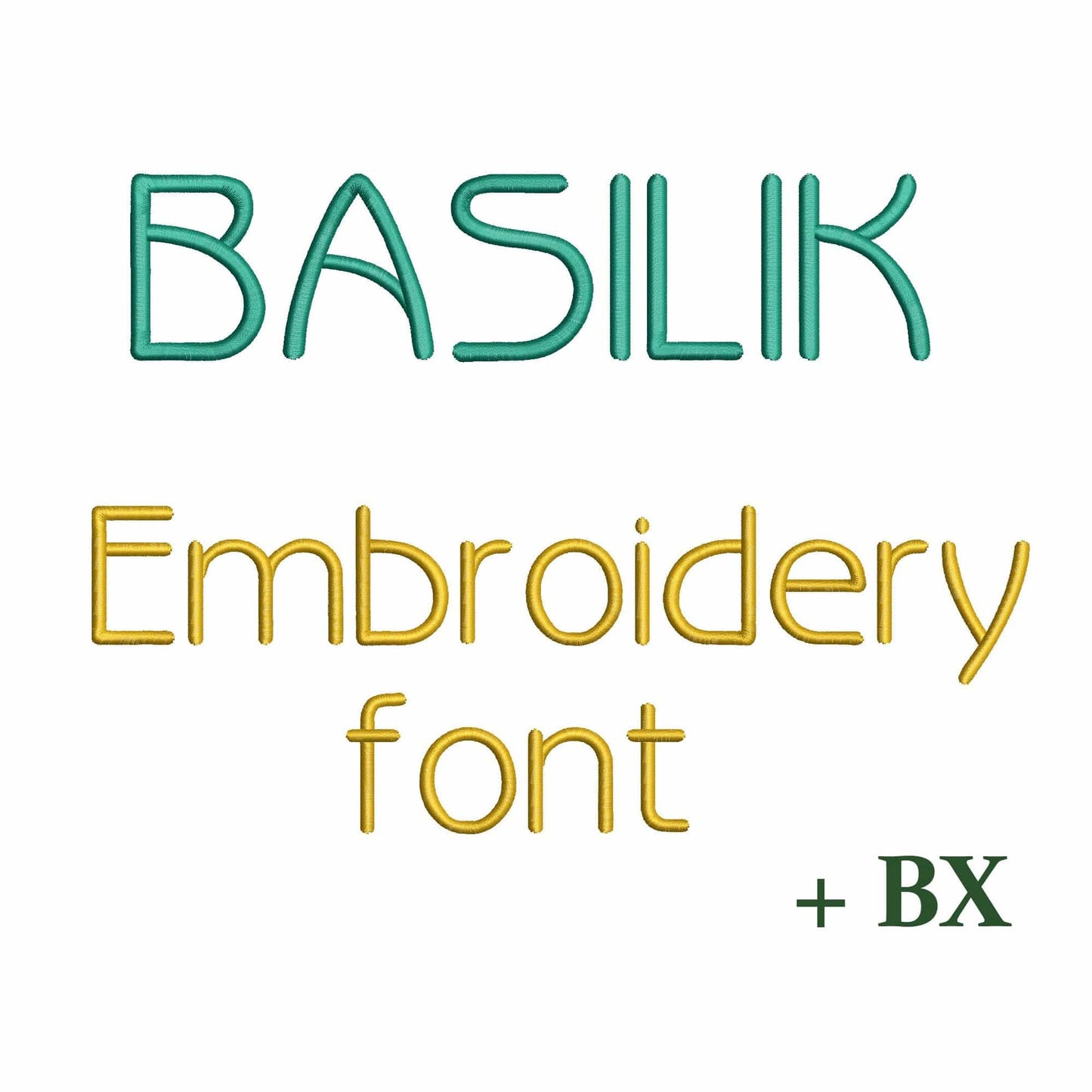 Basilik - Mini embroidery font