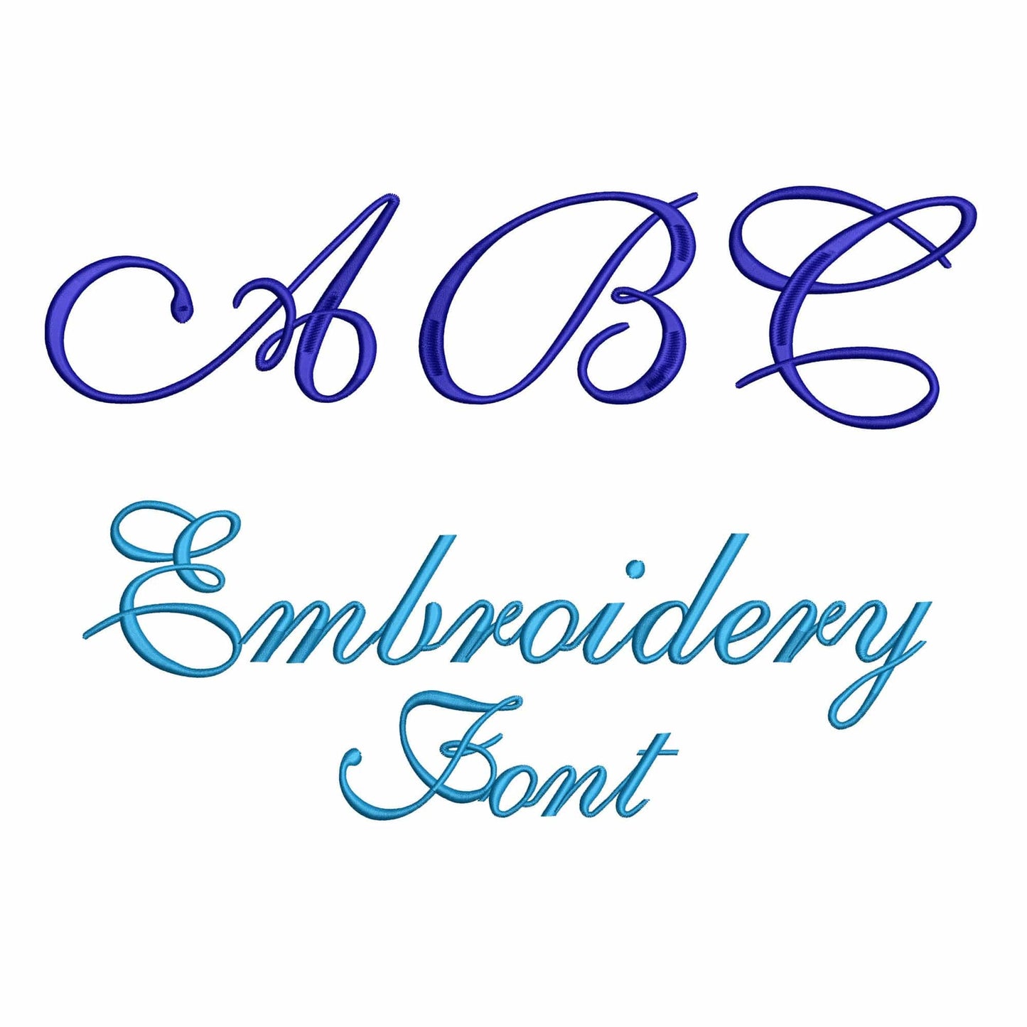 ABC - Embroidery font