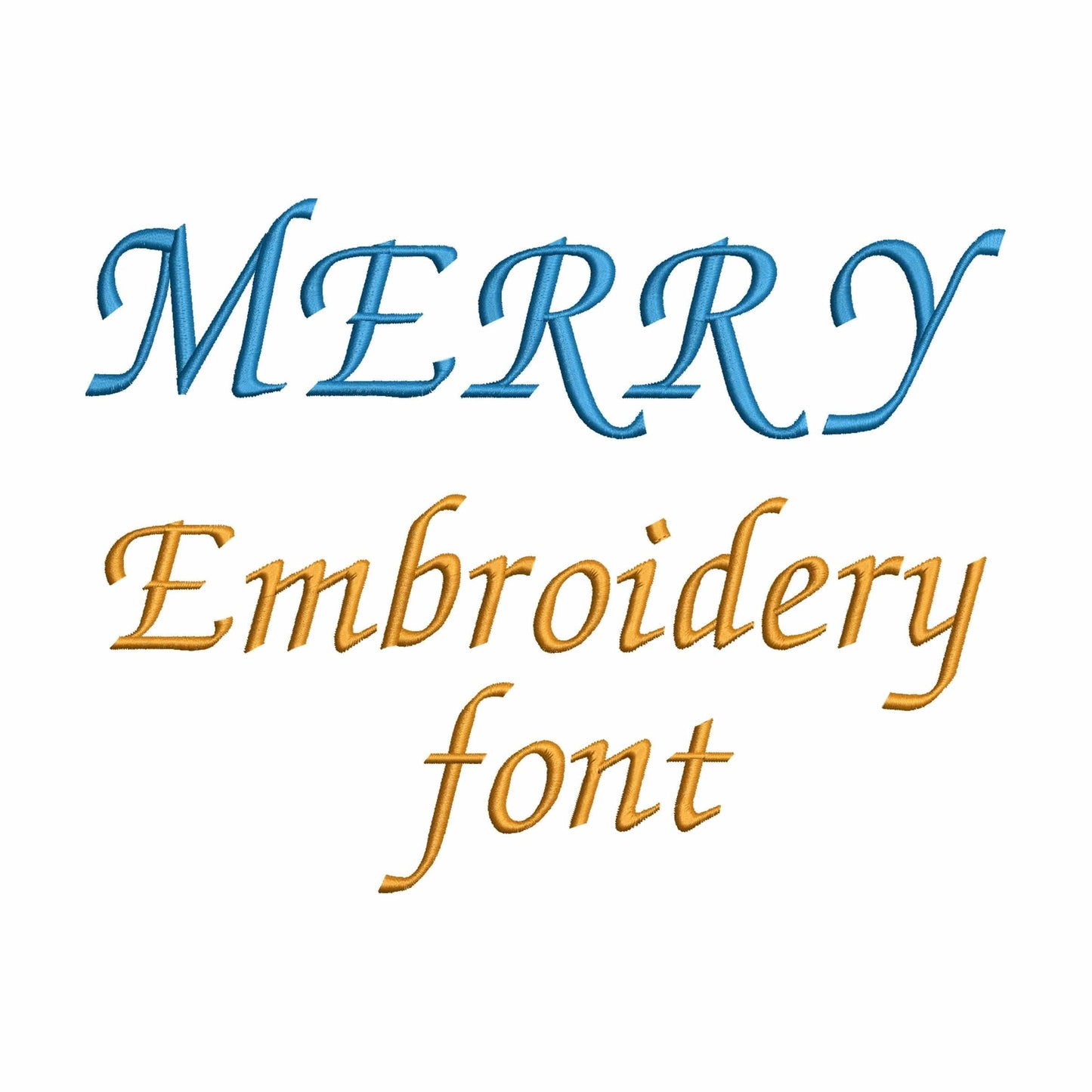 Merry - Mini embroidery font