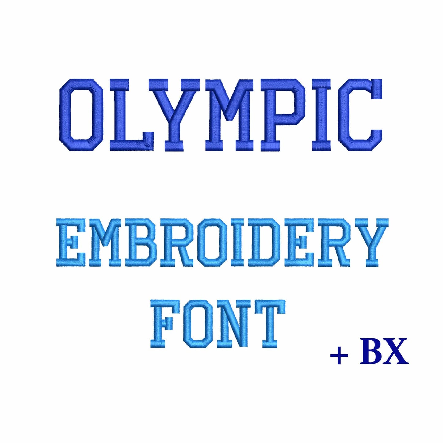 Olympic - Block Mini Embroidery font
