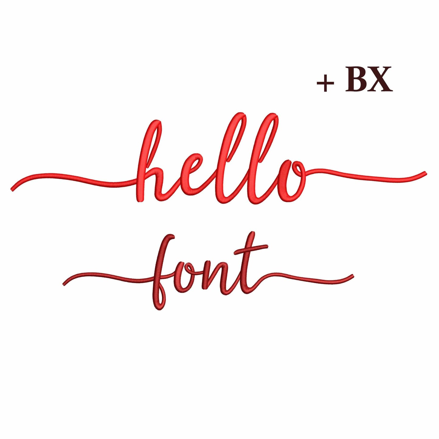 Hello with tails - Embroidery font