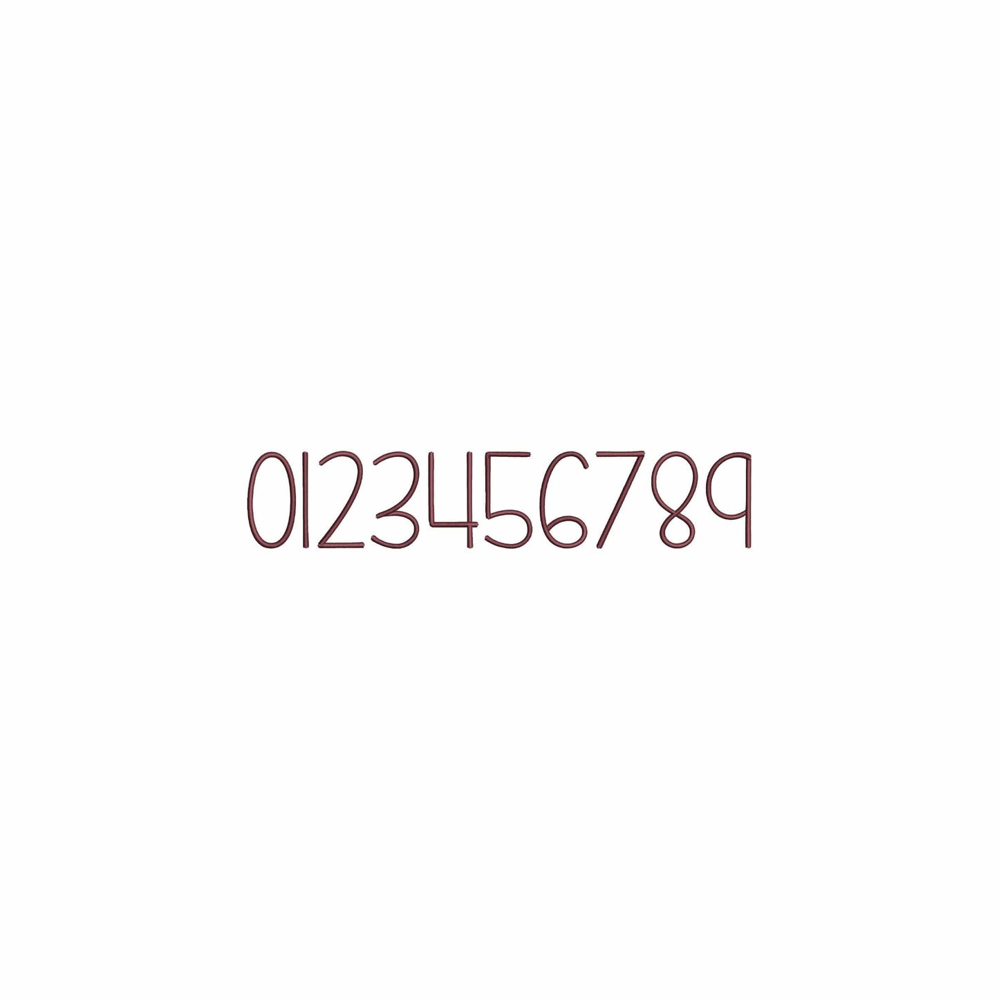 Farmhouse - Mini embroidery font