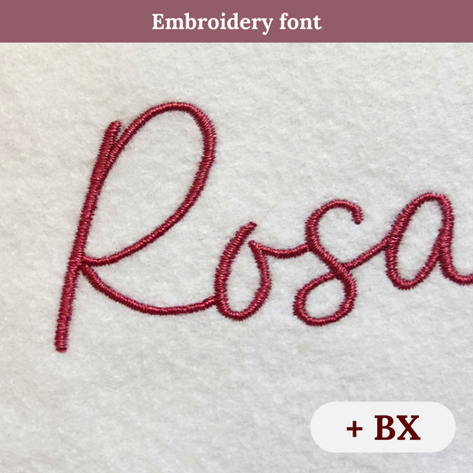 Rosalie - Embroidery font