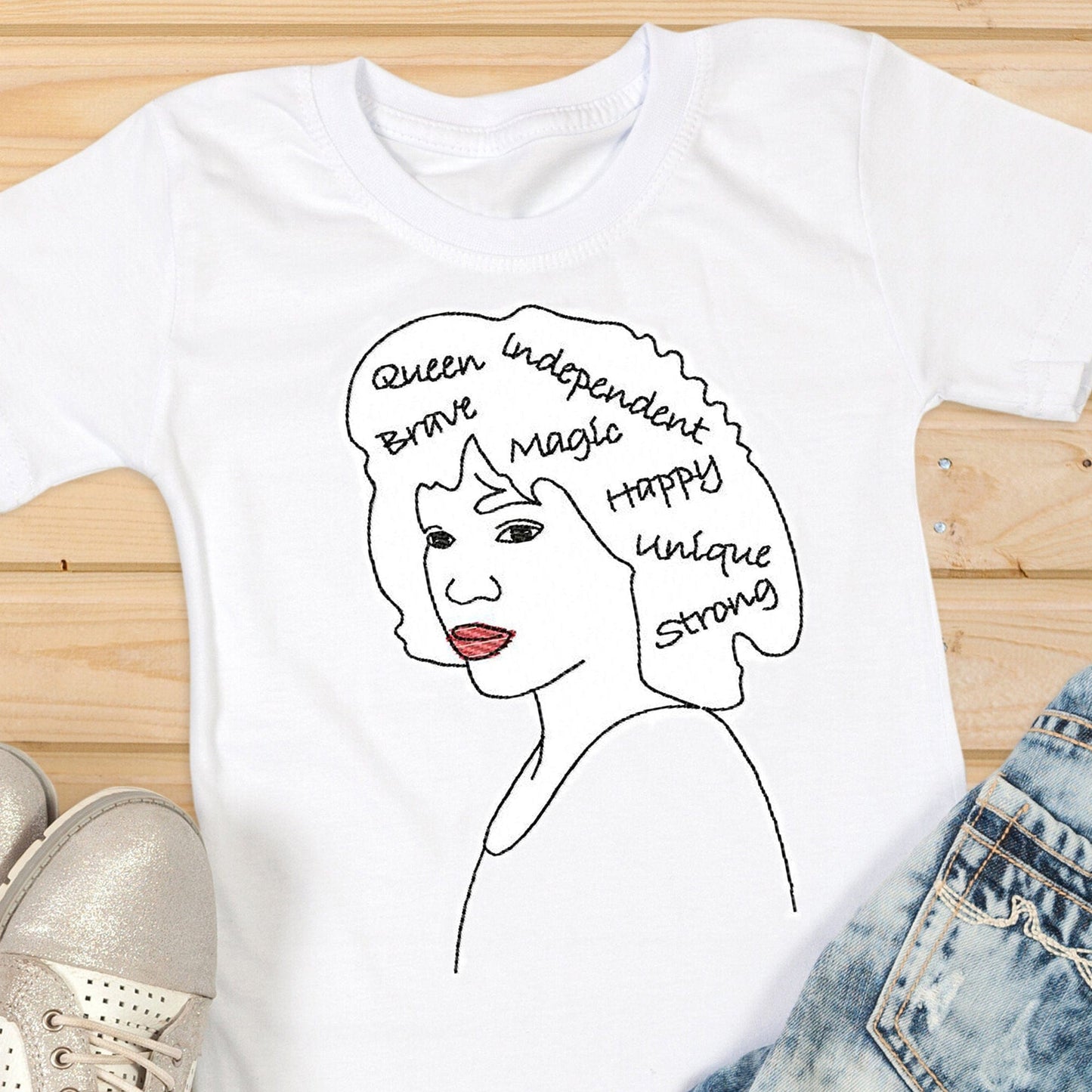 Afro woman - Embroidery design