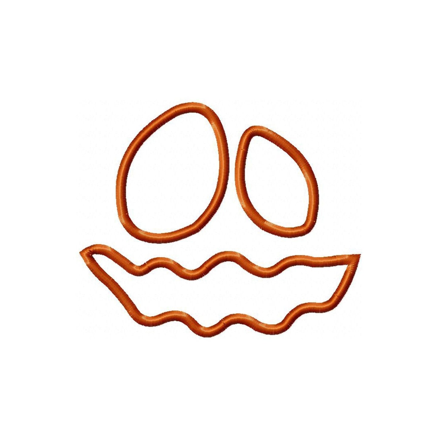 Pumpkin face - Applique design