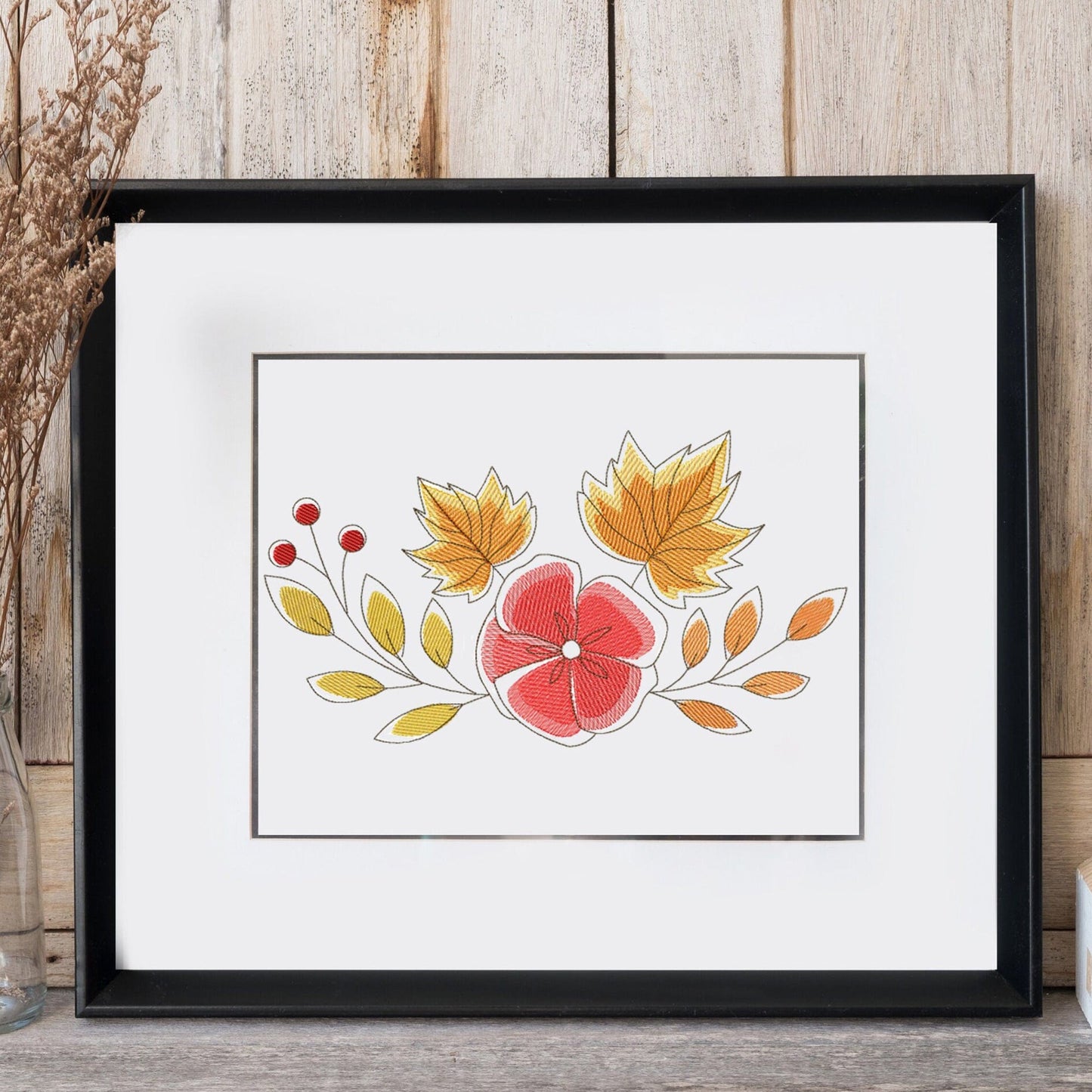 Autumn leaves - Embroidery design