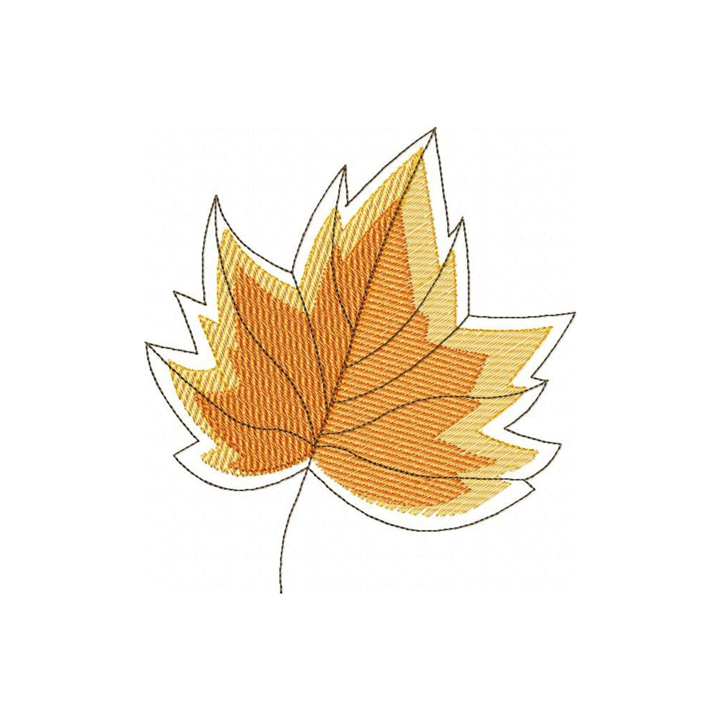 Autumn leaf - Embroidery design