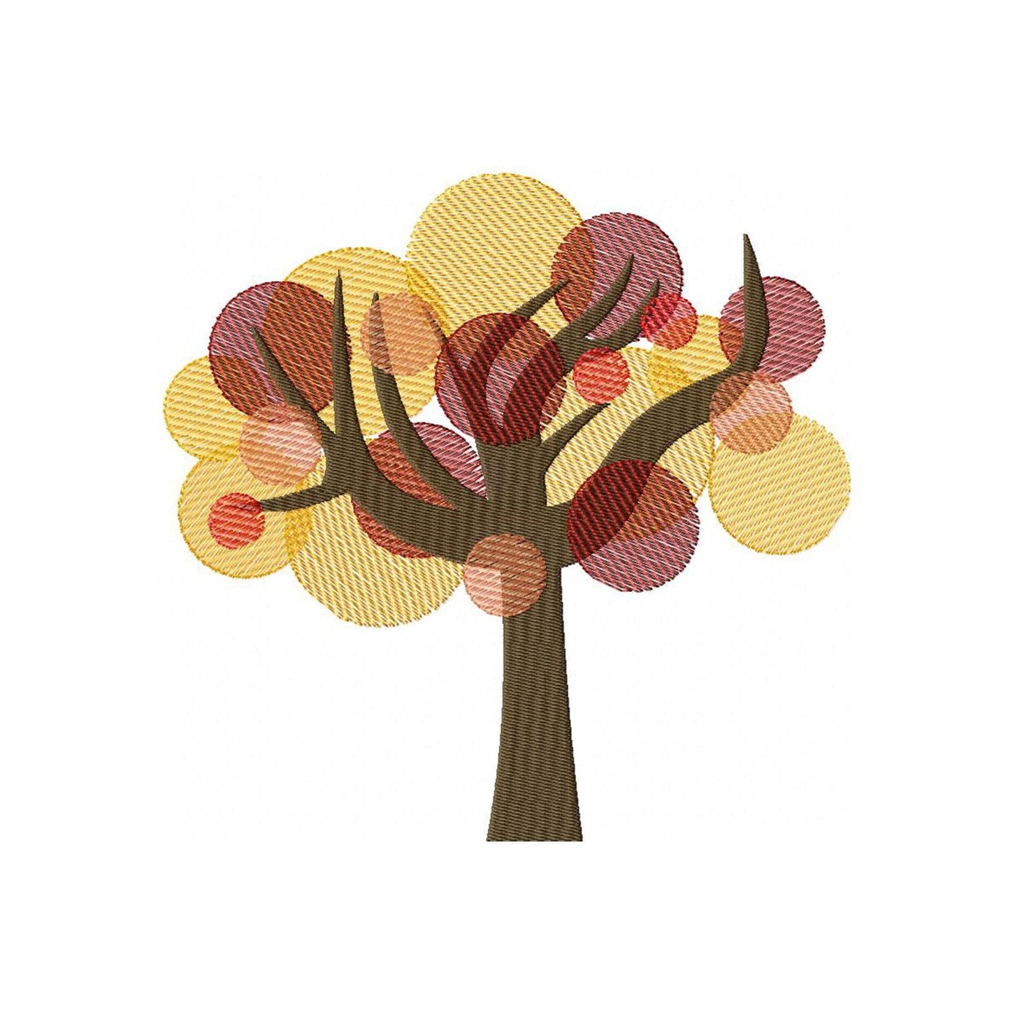 Autumn tree - Embroidery design