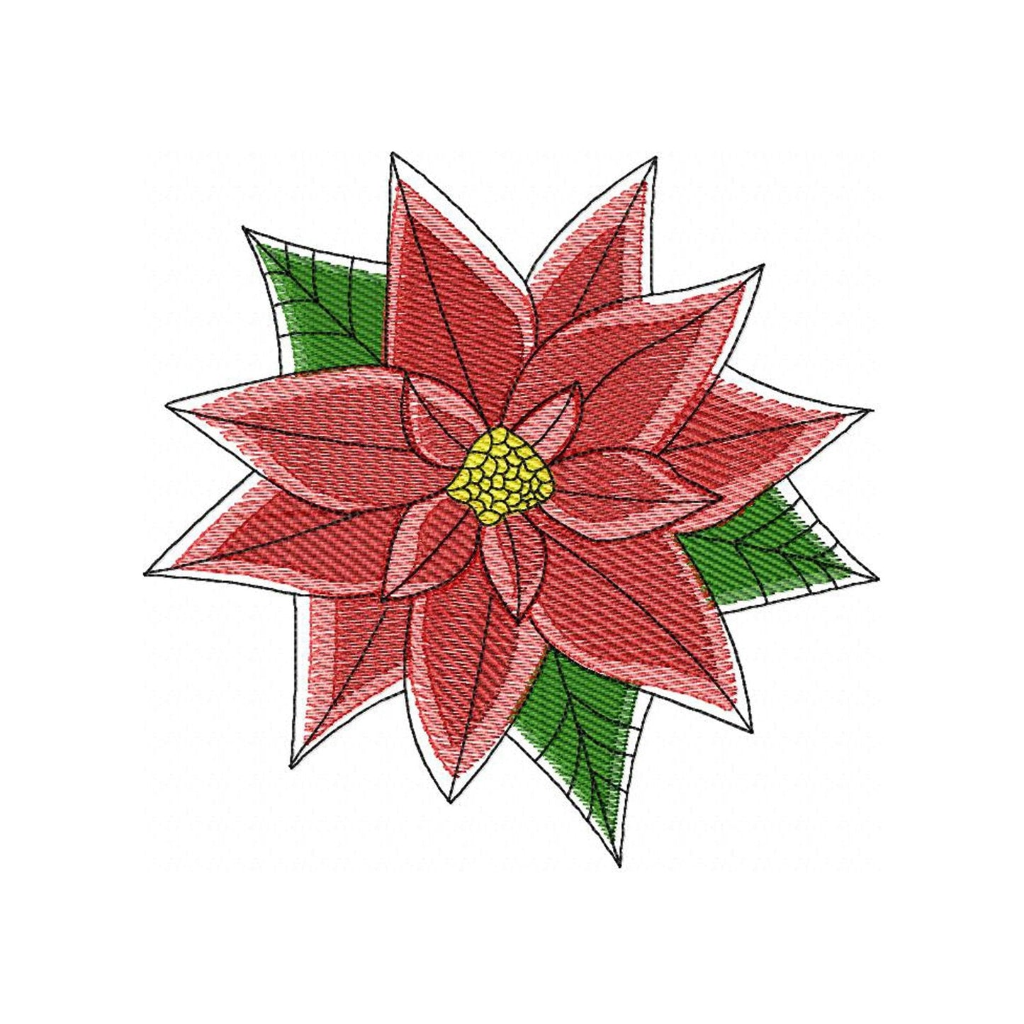 Poinsettia - Embroidery design