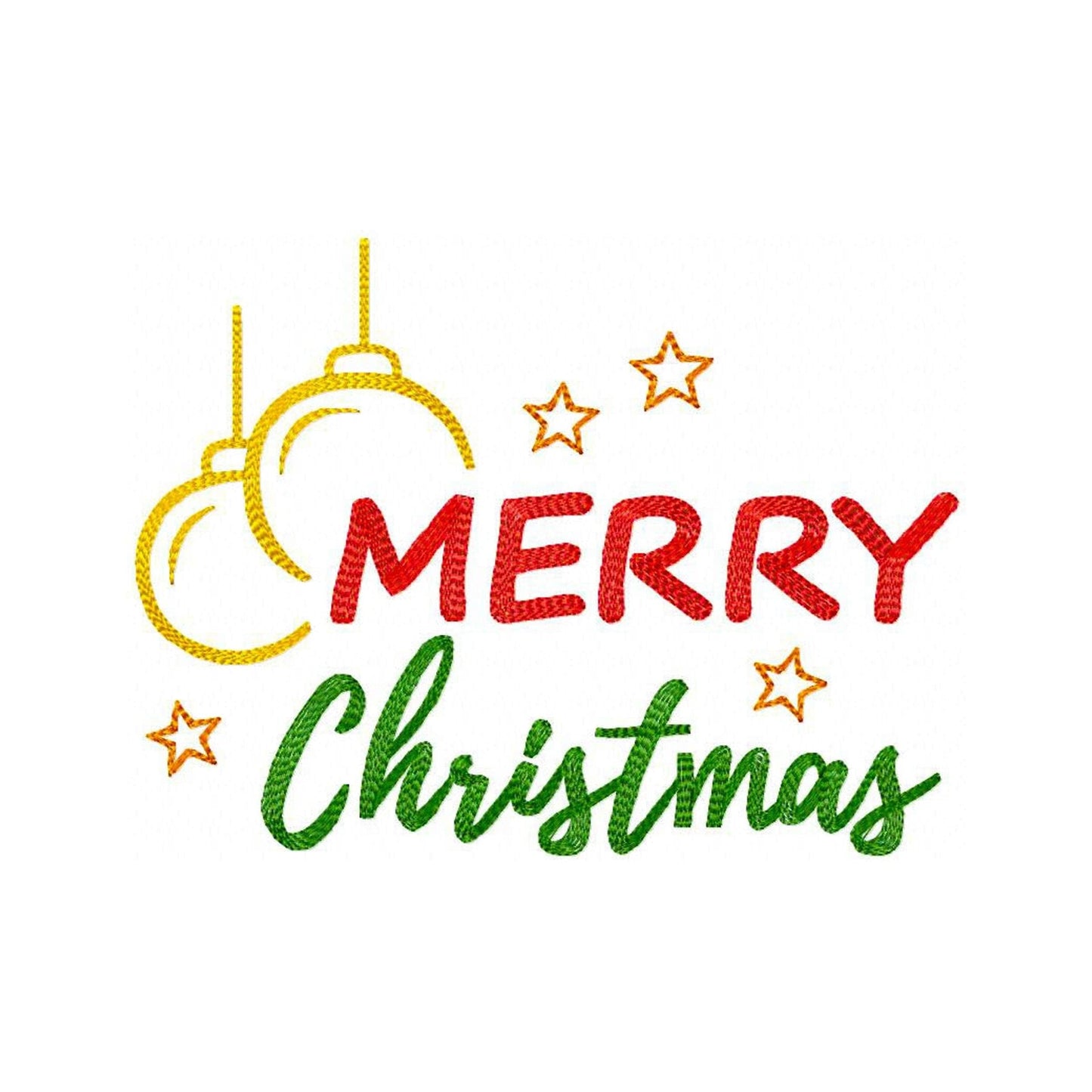 Merry Christmas - Embroidery design