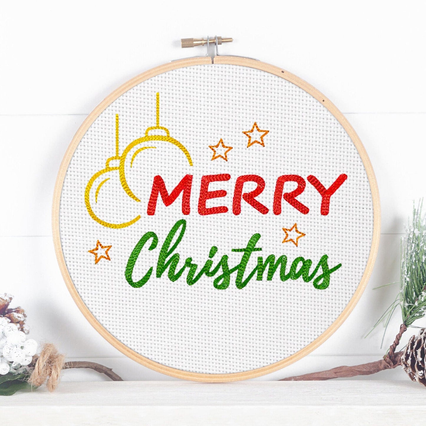 Merry Christmas - Embroidery design