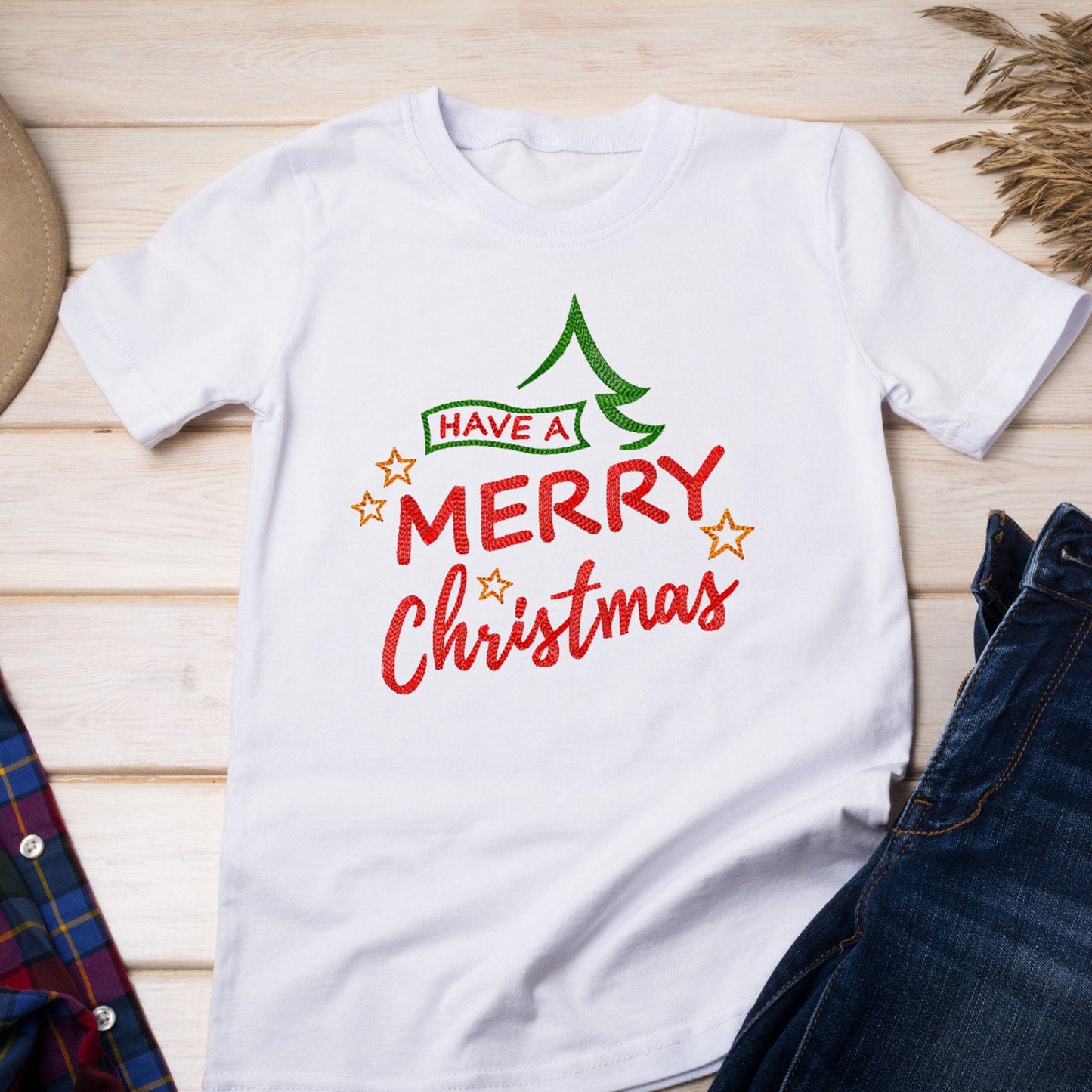 Merry Christmas - Embroidery design